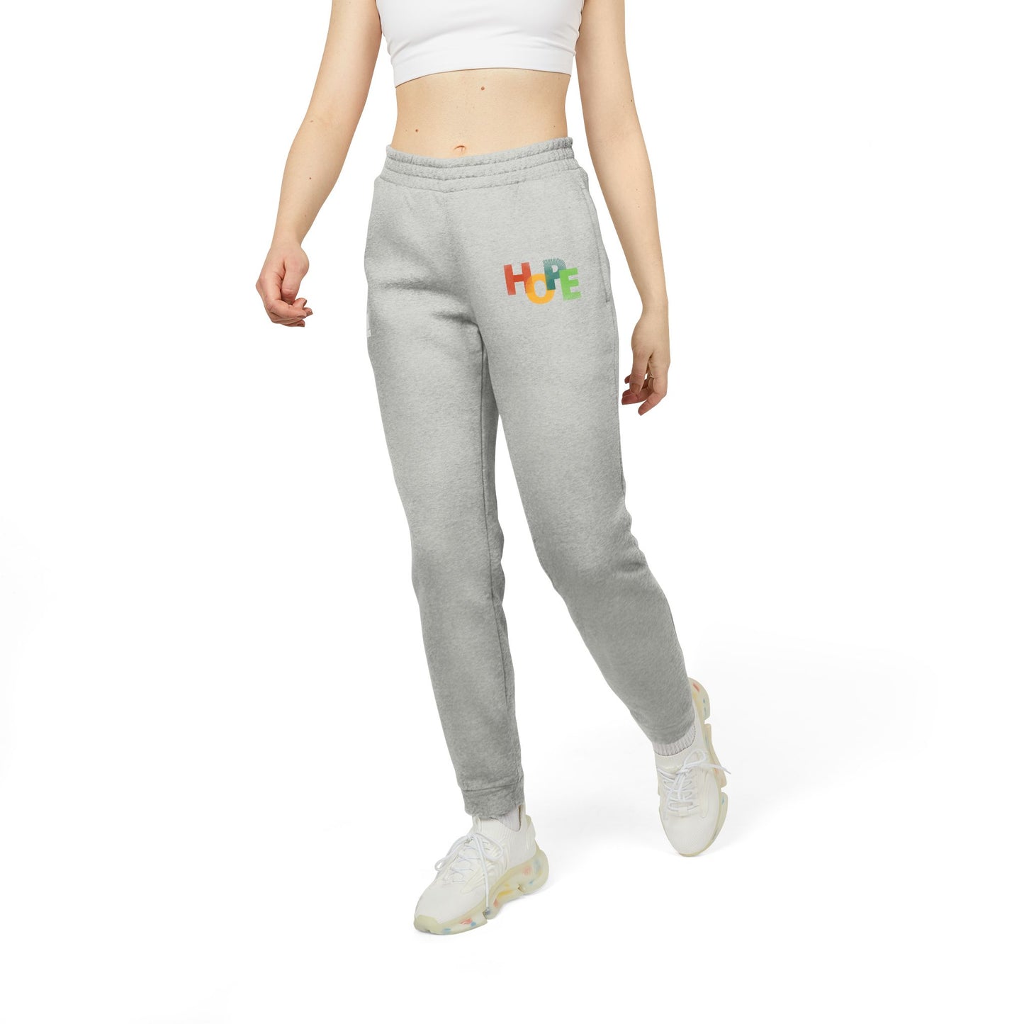 Cozy Unisex Joggers with Colorful 'HOPE' Design | Casual Wear, Athleisure, Gift for Him/Her, Comfortable Lounge Pants, Holiday Apparel
