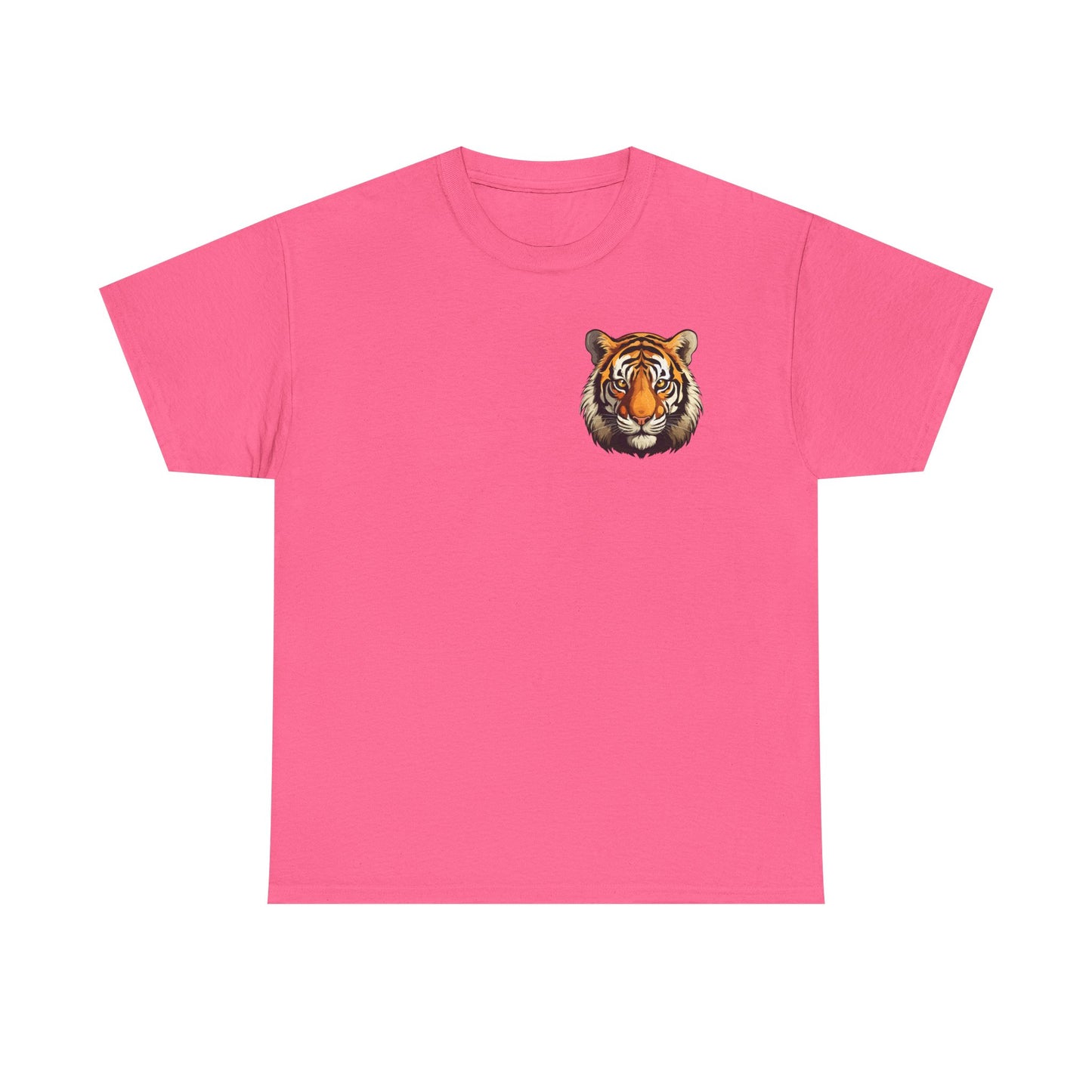 Fierce Tiger Graphic Tee, Unisex Cotton T-Shirt, Animal Lover Shirt, Wildlife Tee, Nature Enthusiast Gift