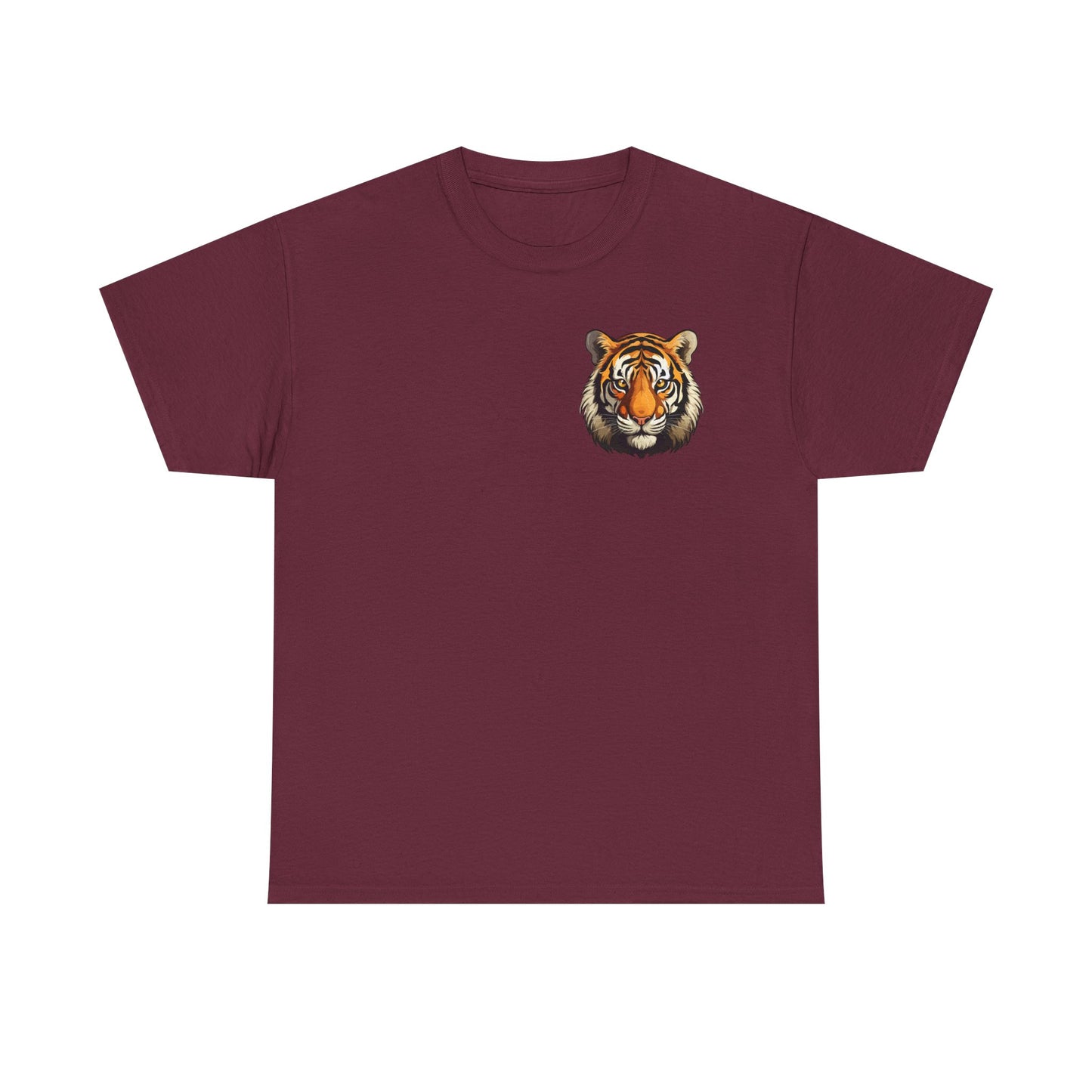 Fierce Tiger Graphic Tee, Unisex Cotton T-Shirt, Animal Lover Shirt, Wildlife Tee, Nature Enthusiast Gift