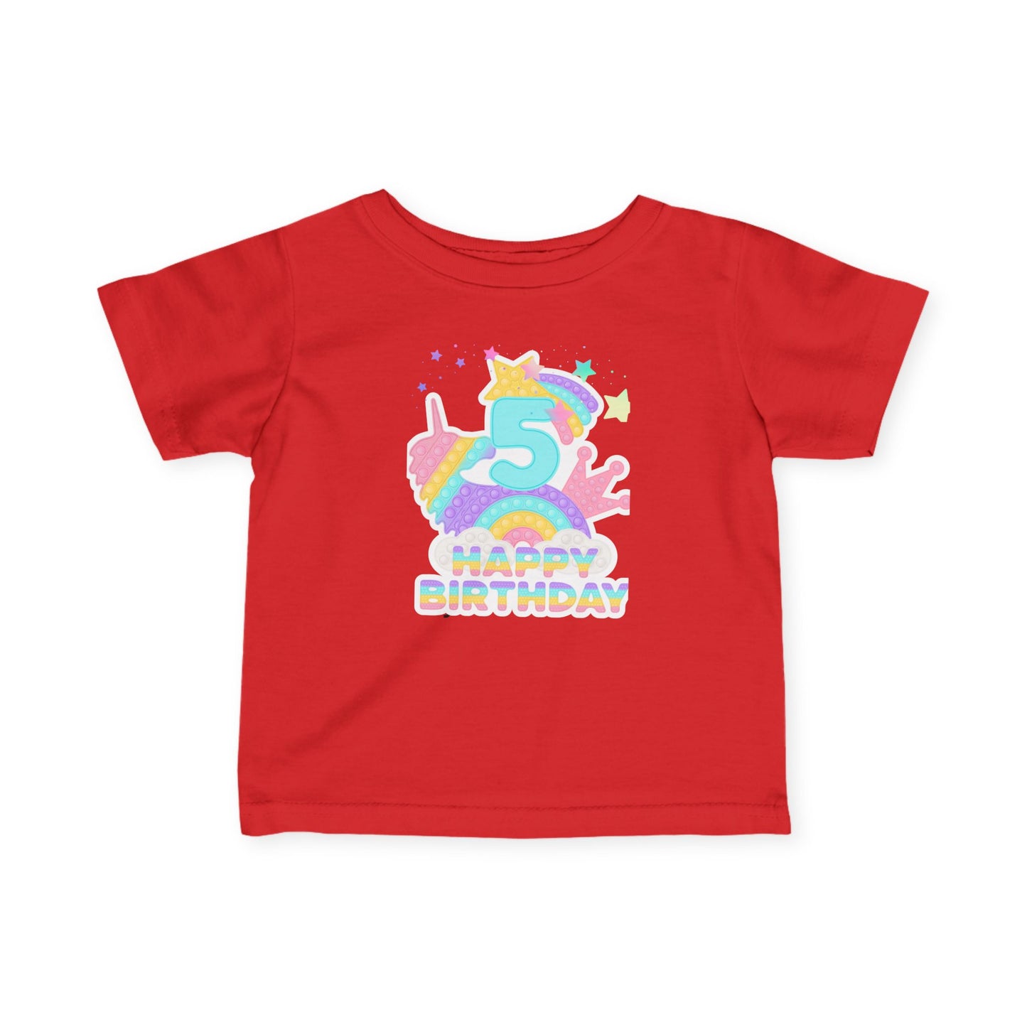 Whimsical Birthday Tee for Infants, Happy Birthday Tee, Unicorn Birthday Shirt, Toddler Party Outfit, First Birthday Gift