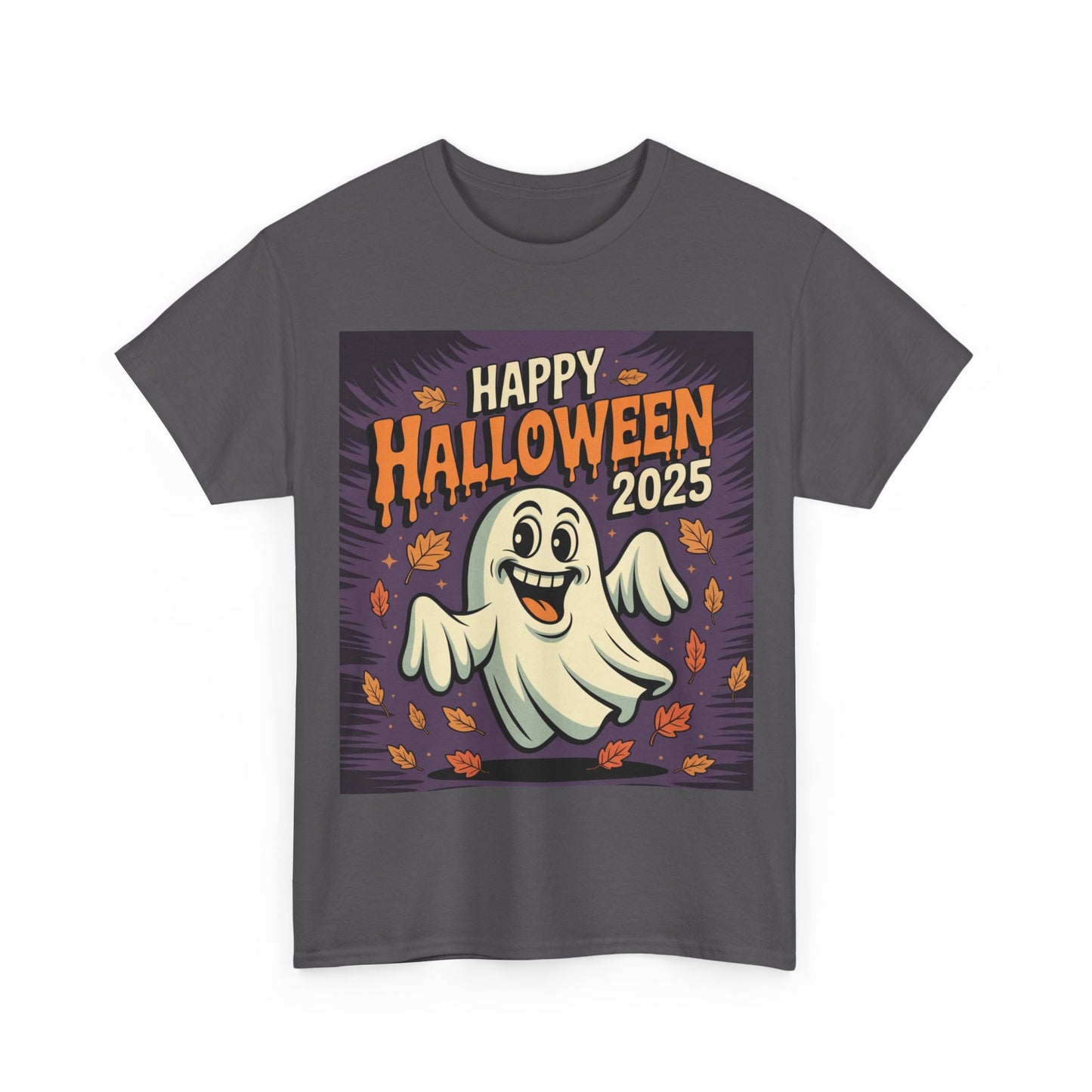 Halloween Ghost Unisex Cotton Tee, Spooky Shirt, Fall Fashion, Party Apparel, Halloween 2025, Pumpkin Costume Top