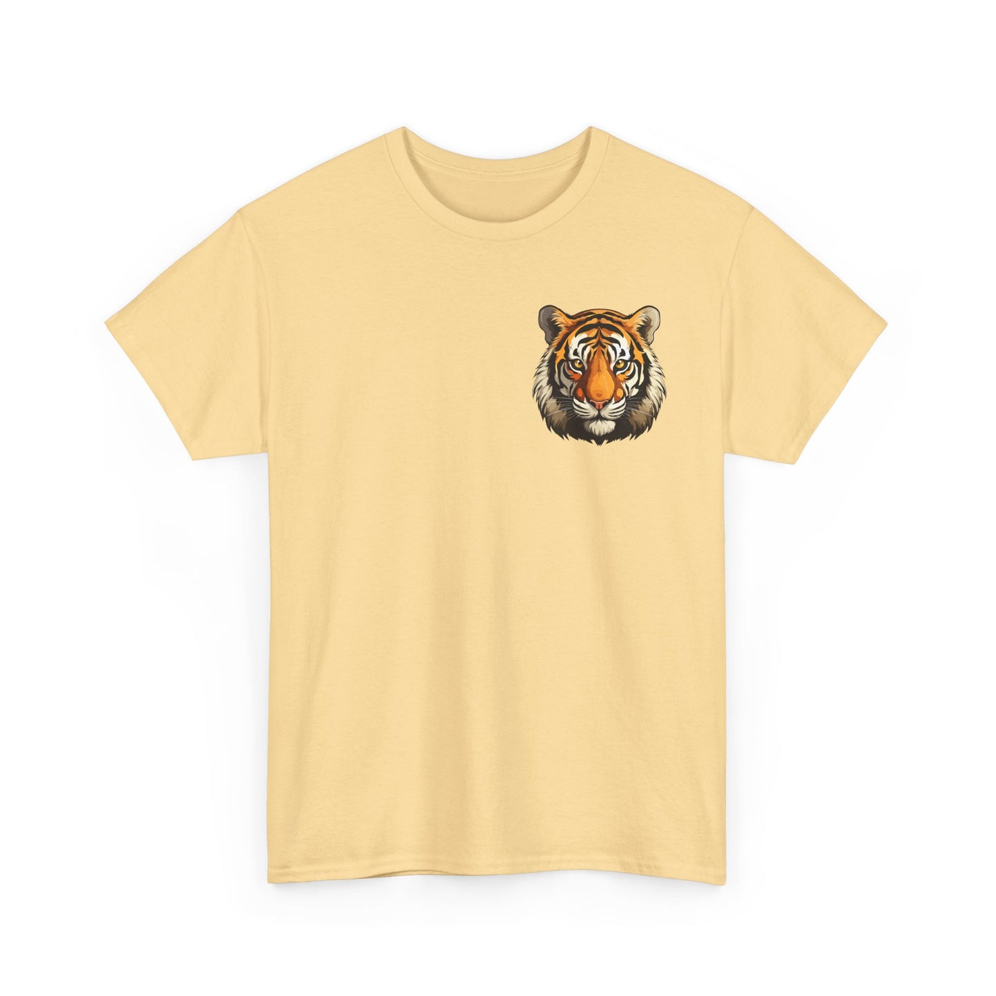 Fierce Tiger Graphic Tee, Unisex Cotton T-Shirt, Animal Lover Shirt, Wildlife Tee, Nature Enthusiast Gift