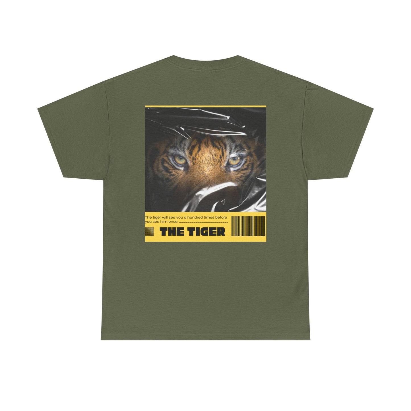Fierce Tiger Graphic Tee, Unisex Cotton T-Shirt, Animal Lover Shirt, Wildlife Tee, Nature Enthusiast Gift