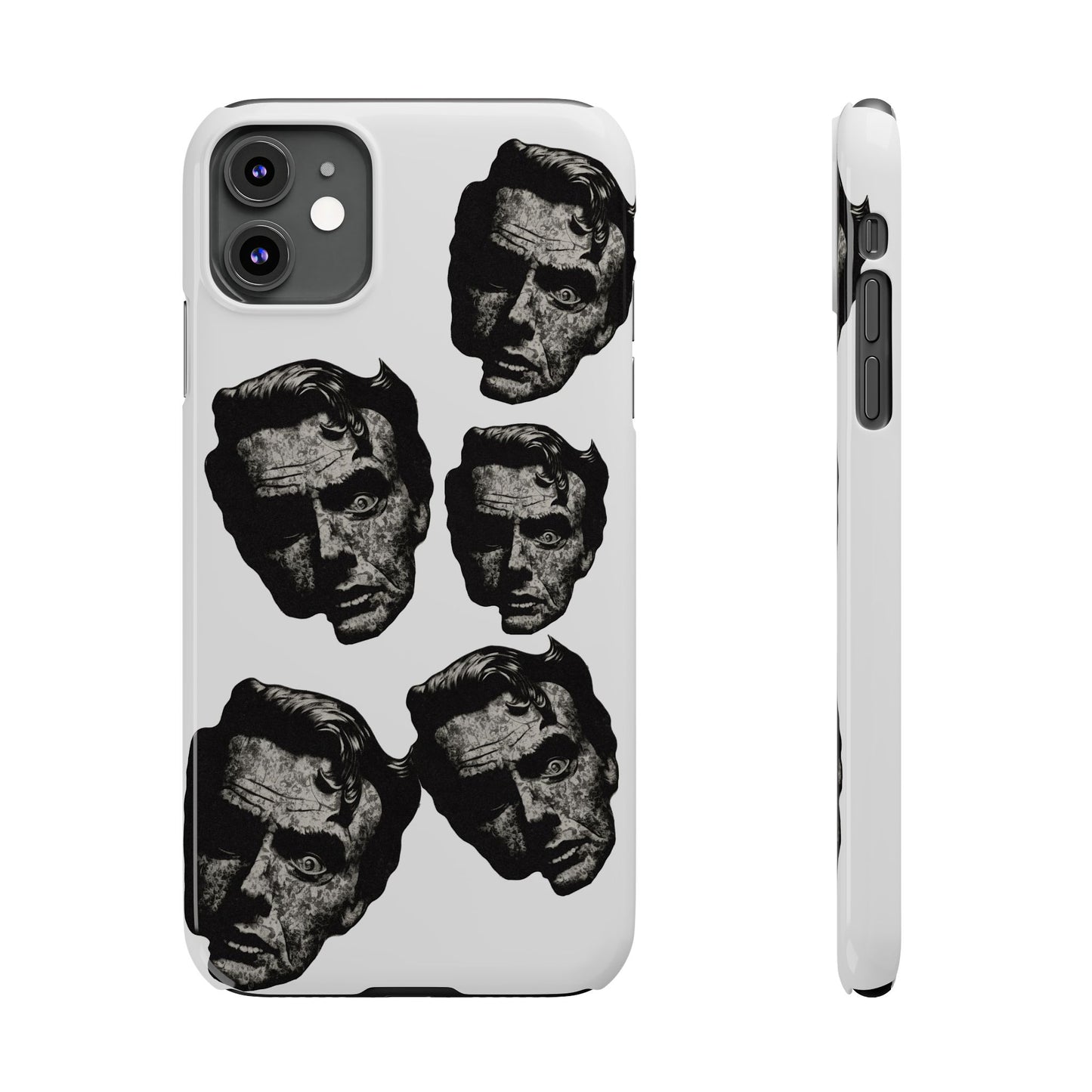 Artistic Slim Phone Cases with Unique Face Design, Trendy Accessories, Gift for Art Lovers, Stylish Phone Covers, Modern Tech [...]