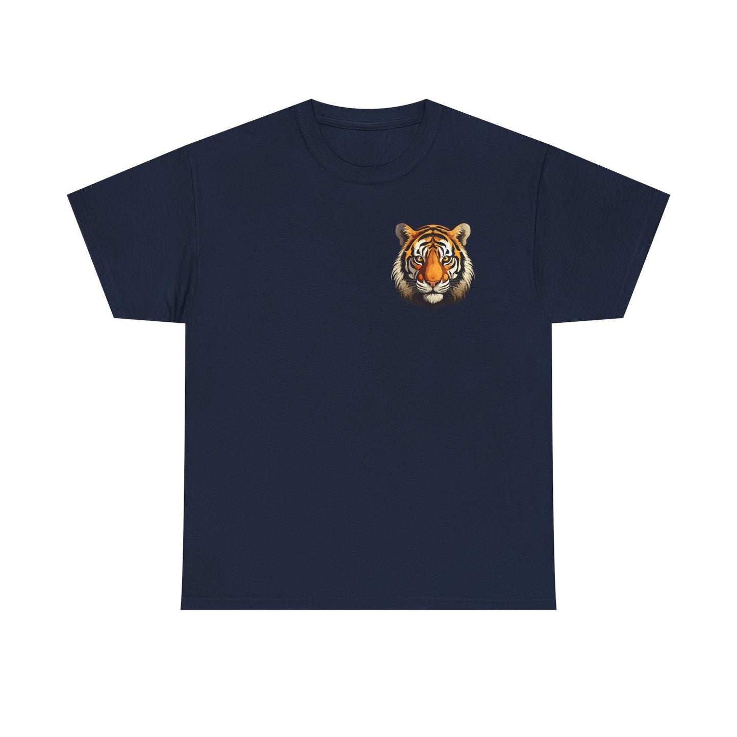 Fierce Tiger Graphic Tee, Unisex Cotton T-Shirt, Animal Lover Shirt, Wildlife Tee, Nature Enthusiast Gift