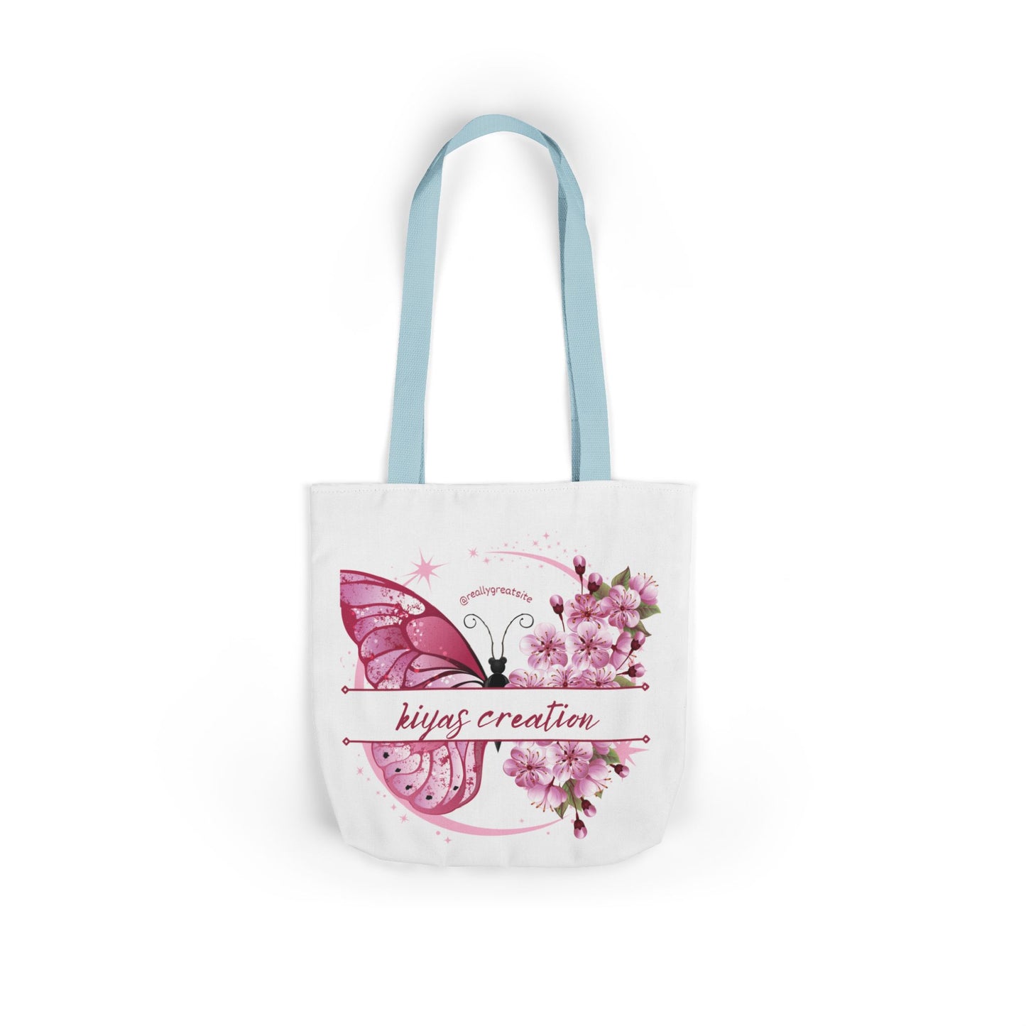 Butterfly Garden Canvas Tote Bag, Floral Tote, Eco-Friendly Shopping Bag, Spring Gift, Personalized Bag, Cute Carryall