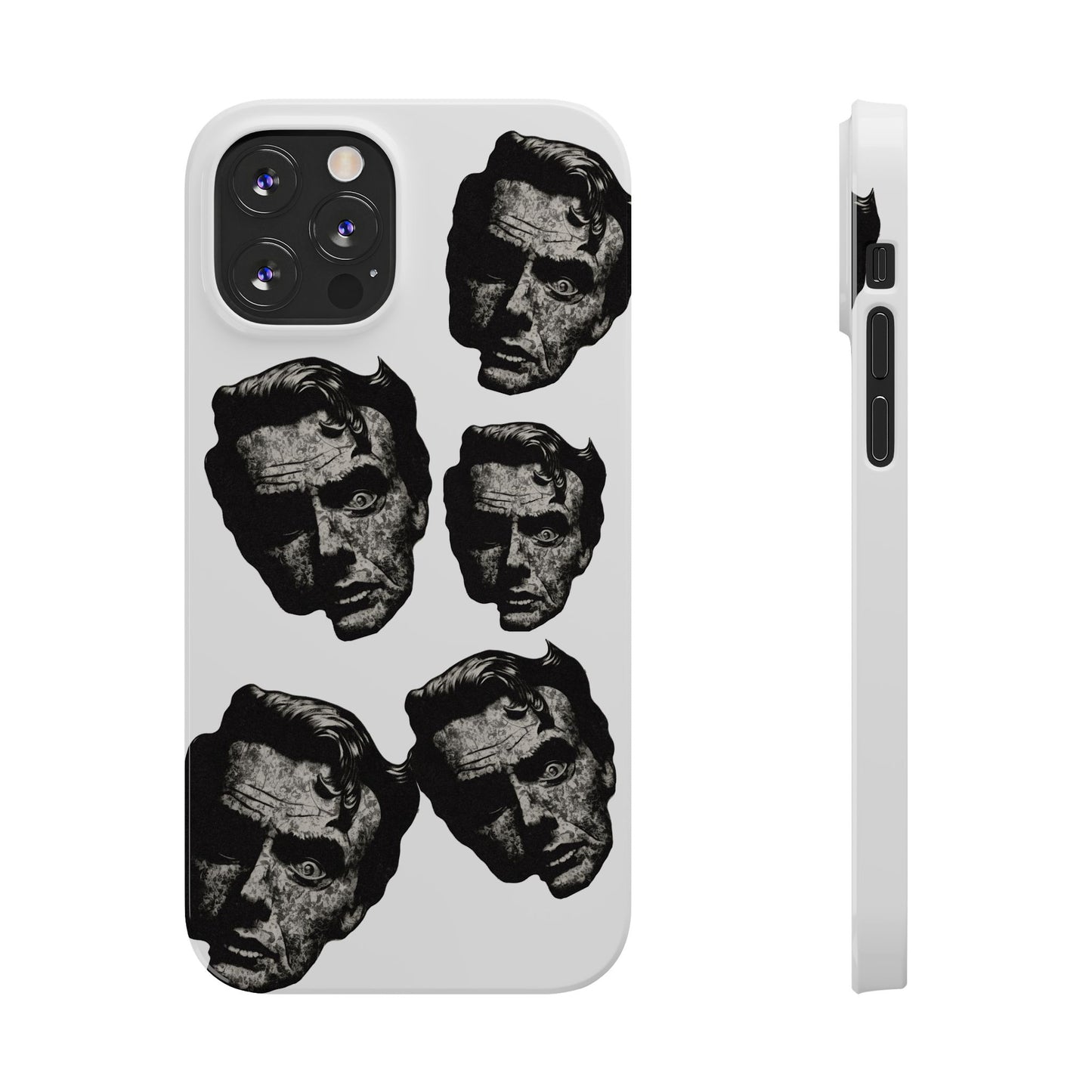 Artistic Slim Phone Cases with Unique Face Design, Trendy Accessories, Gift for Art Lovers, Stylish Phone Covers, Modern Tech [...]