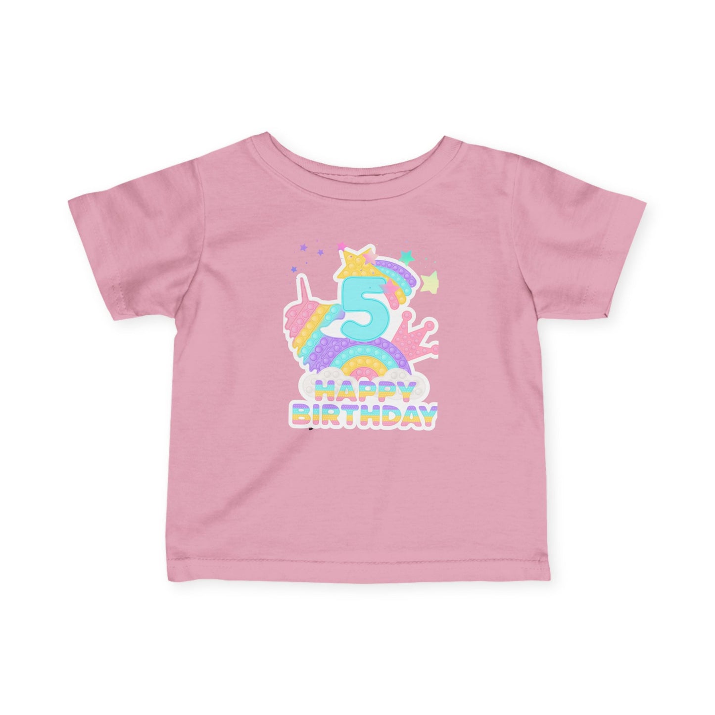 Whimsical Birthday Tee for Infants, Happy Birthday Tee, Unicorn Birthday Shirt, Toddler Party Outfit, First Birthday Gift