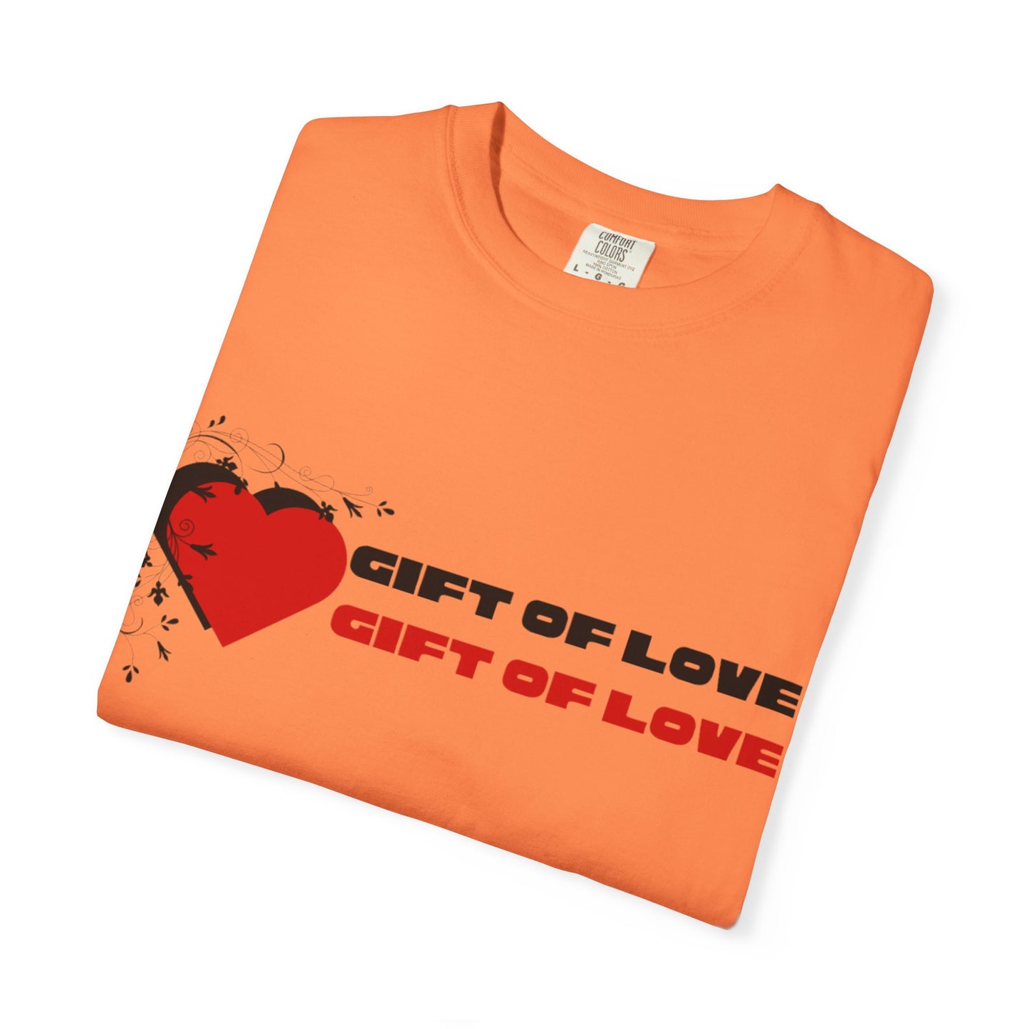 Unisex Gift of Love T-Shirt, Casual Love Tee, Heart Graphic Shirt, Valentine's Day Gift, Anniversary Apparel, Heart Print Top