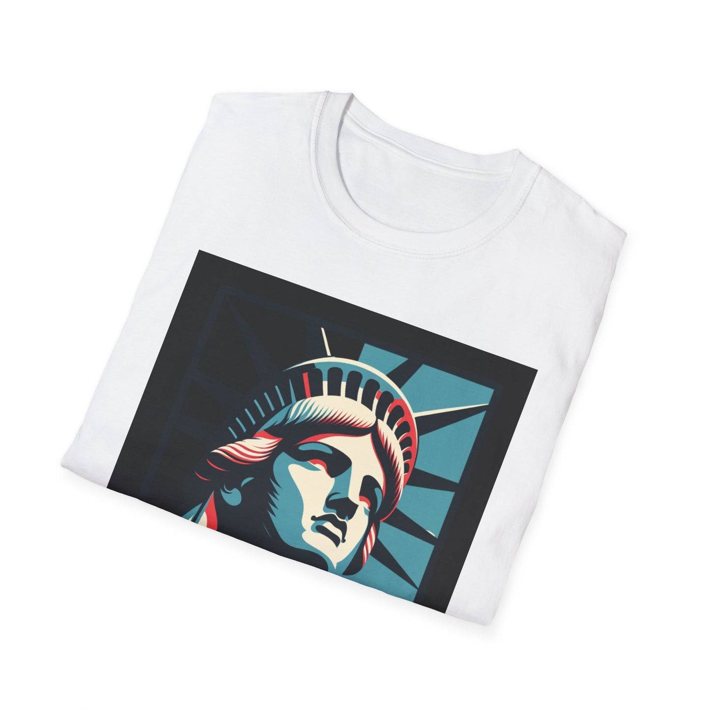 American New York USA Unisex Softstyle T-Shirt, Comfortable Everyday Wear, Graphic Tee, Urban Fashion Shirt, Street Style Top