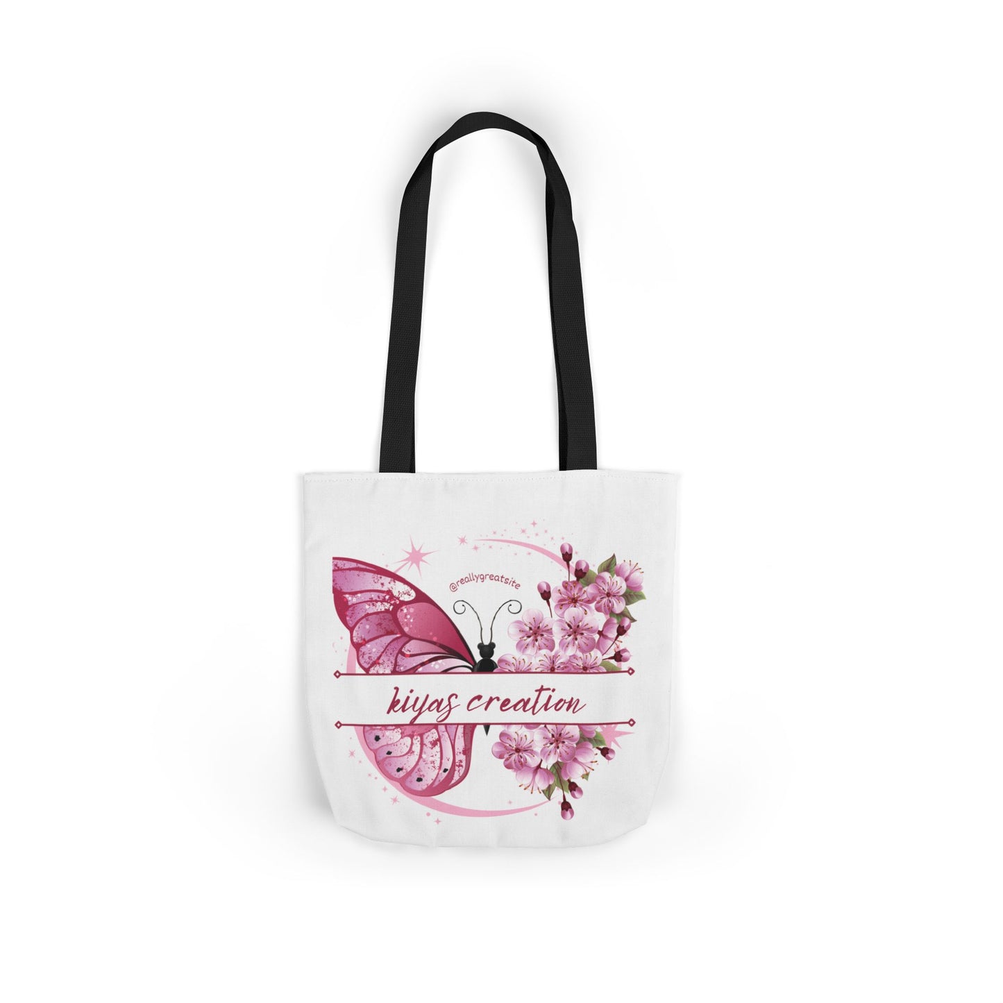 Butterfly Garden Canvas Tote Bag, Floral Tote, Eco-Friendly Shopping Bag, Spring Gift, Personalized Bag, Cute Carryall