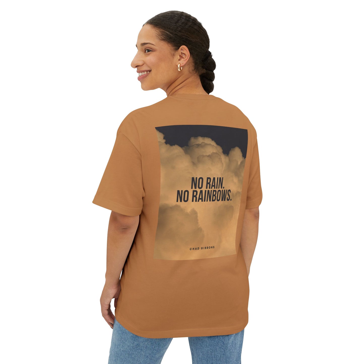 Unisex Oversized Boxy Tee with Inspirational Messages - Perfect for Casual Wear, Gifts, and Self-Expression