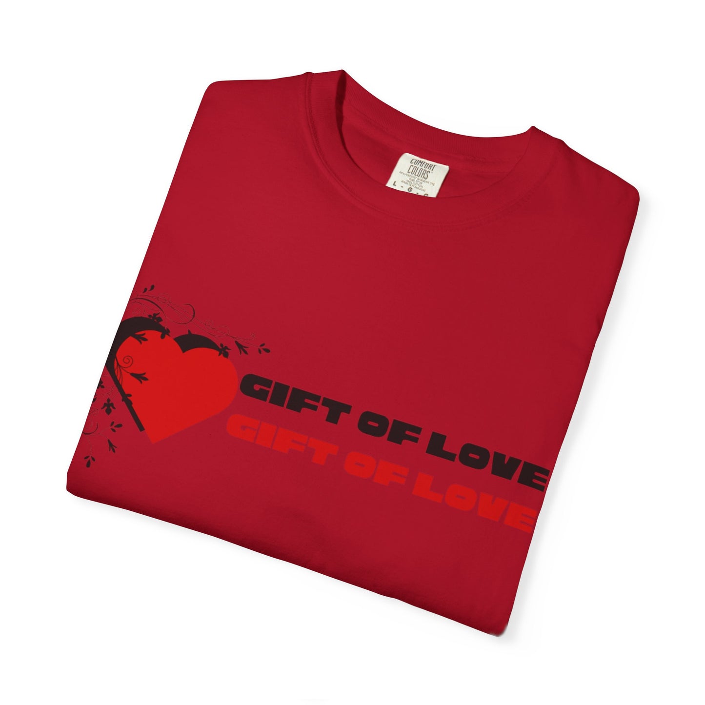 Unisex Gift of Love T-Shirt, Casual Love Tee, Heart Graphic Shirt, Valentine's Day Gift, Anniversary Apparel, Heart Print Top
