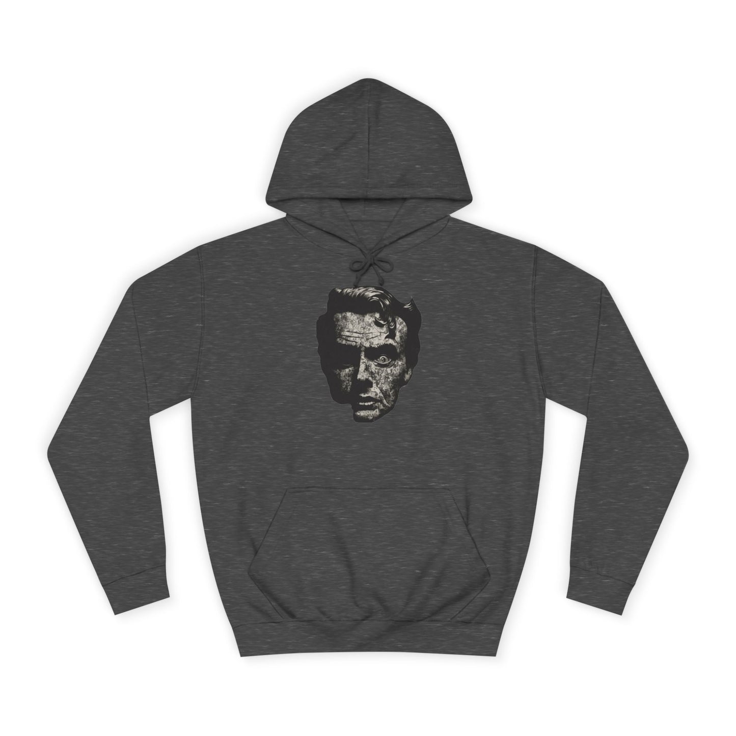 Unisex College Hoodie | Vintage Skull Design, Trendy Streetwear, Gift for Students, Cozy Outfit, Ideal for Fall