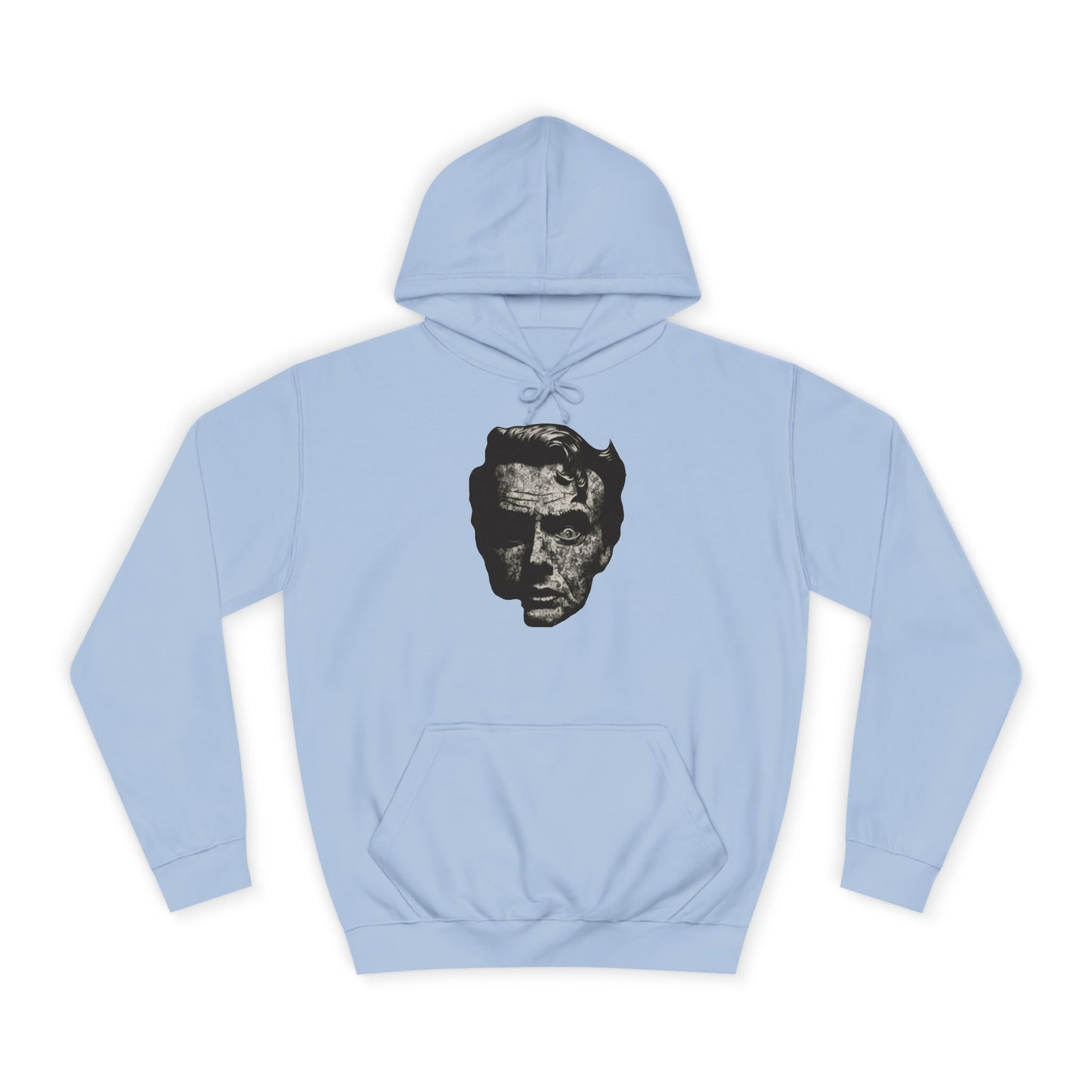 Unisex College Hoodie | Vintage Skull Design, Trendy Streetwear, Gift for Students, Cozy Outfit, Ideal for Fall