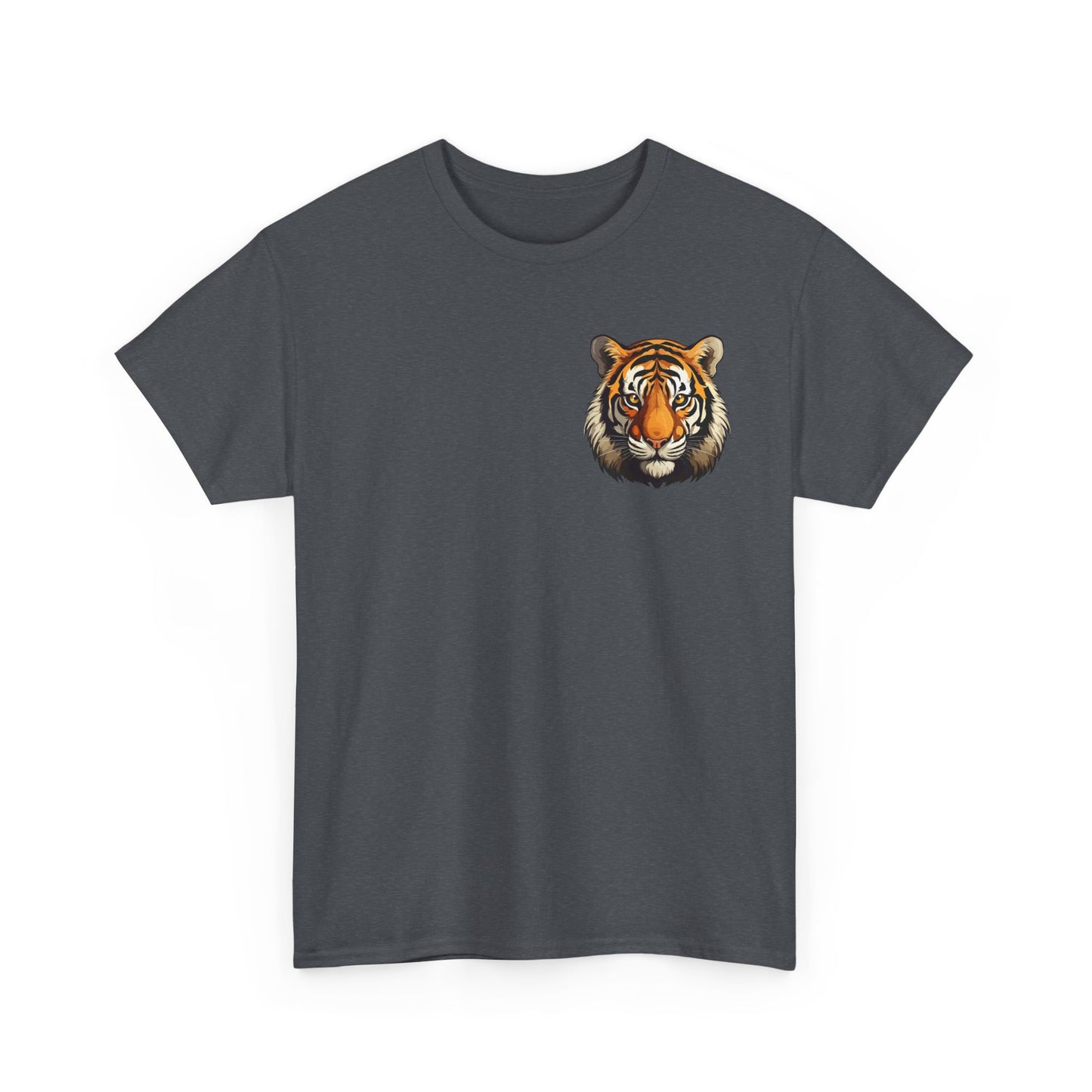 Fierce Tiger Graphic Tee, Unisex Cotton T-Shirt, Animal Lover Shirt, Wildlife Tee, Nature Enthusiast Gift