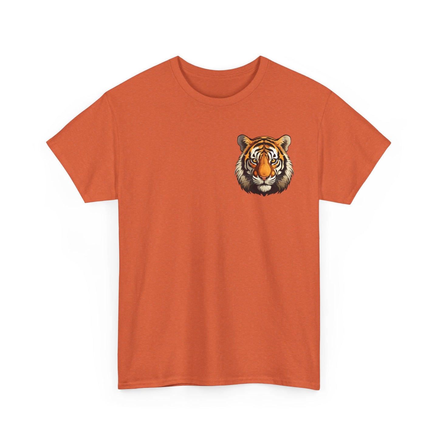 Fierce Tiger Graphic Tee, Unisex Cotton T-Shirt, Animal Lover Shirt, Wildlife Tee, Nature Enthusiast Gift