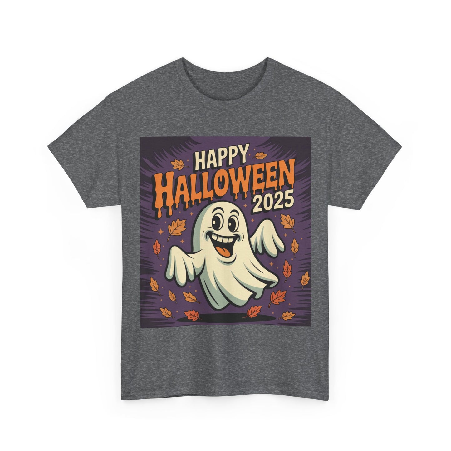 Halloween Ghost Unisex Cotton Tee, Spooky Shirt, Fall Fashion, Party Apparel, Halloween 2025, Pumpkin Costume Top