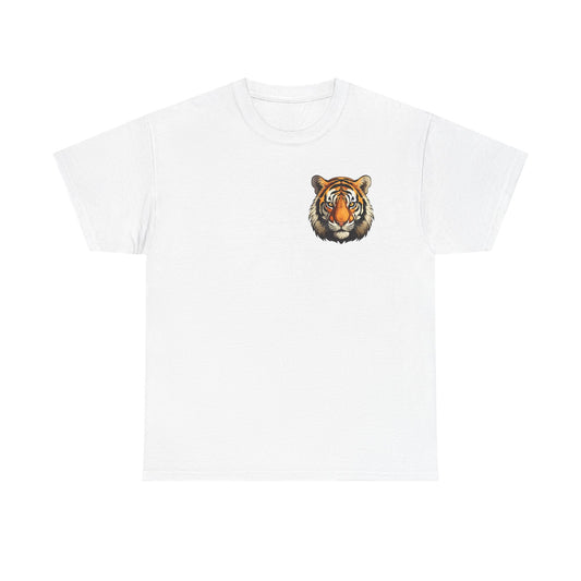 Fierce Tiger Graphic Tee, Unisex Cotton T-Shirt, Animal Lover Shirt, Wildlife Tee, Nature Enthusiast Gift