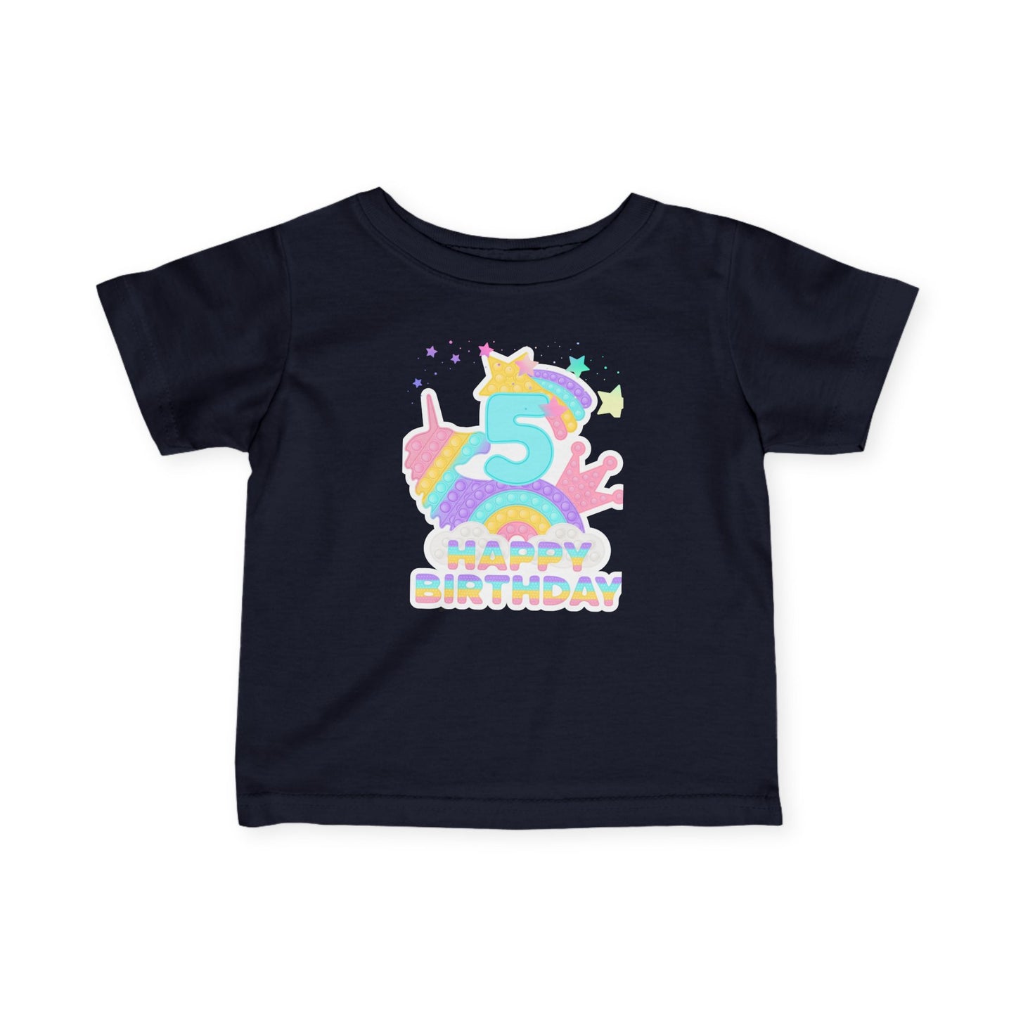 Whimsical Birthday Tee for Infants, Happy Birthday Tee, Unicorn Birthday Shirt, Toddler Party Outfit, First Birthday Gift