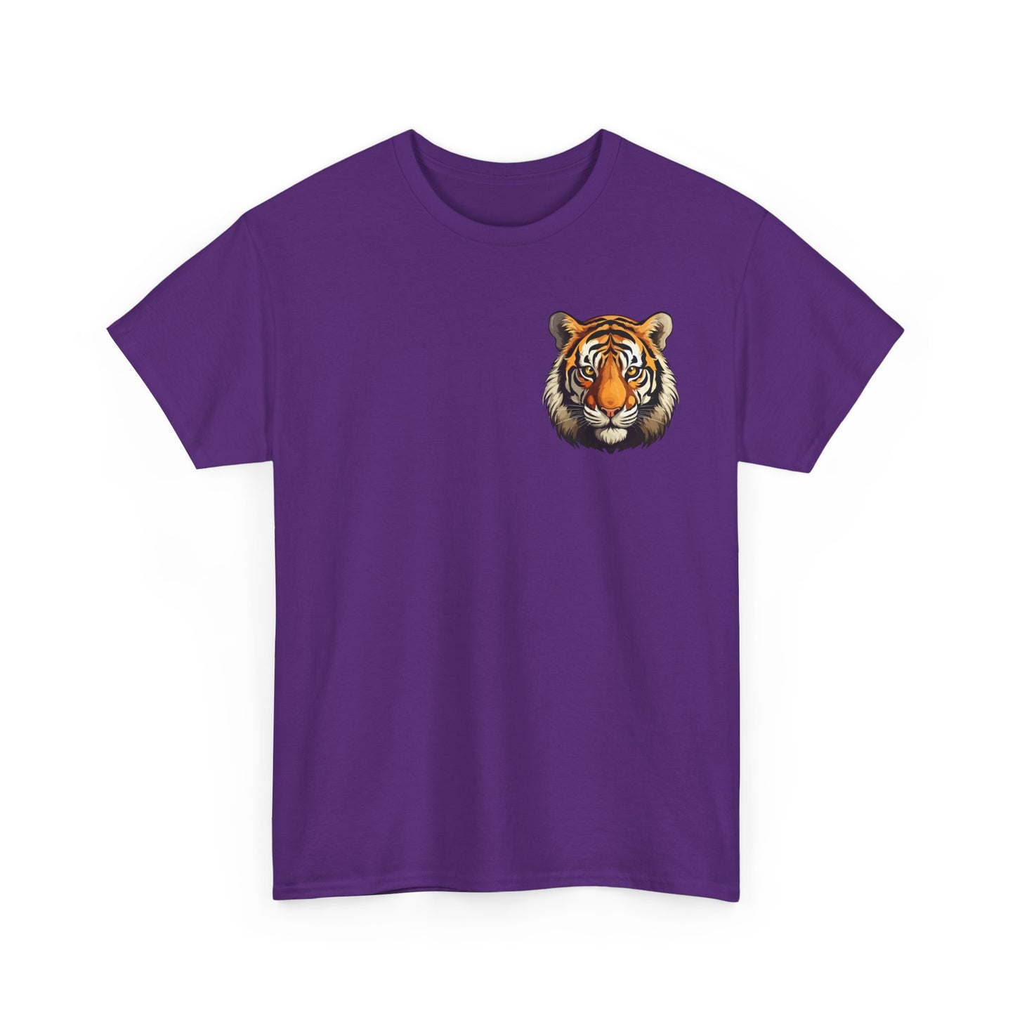 Fierce Tiger Graphic Tee, Unisex Cotton T-Shirt, Animal Lover Shirt, Wildlife Tee, Nature Enthusiast Gift