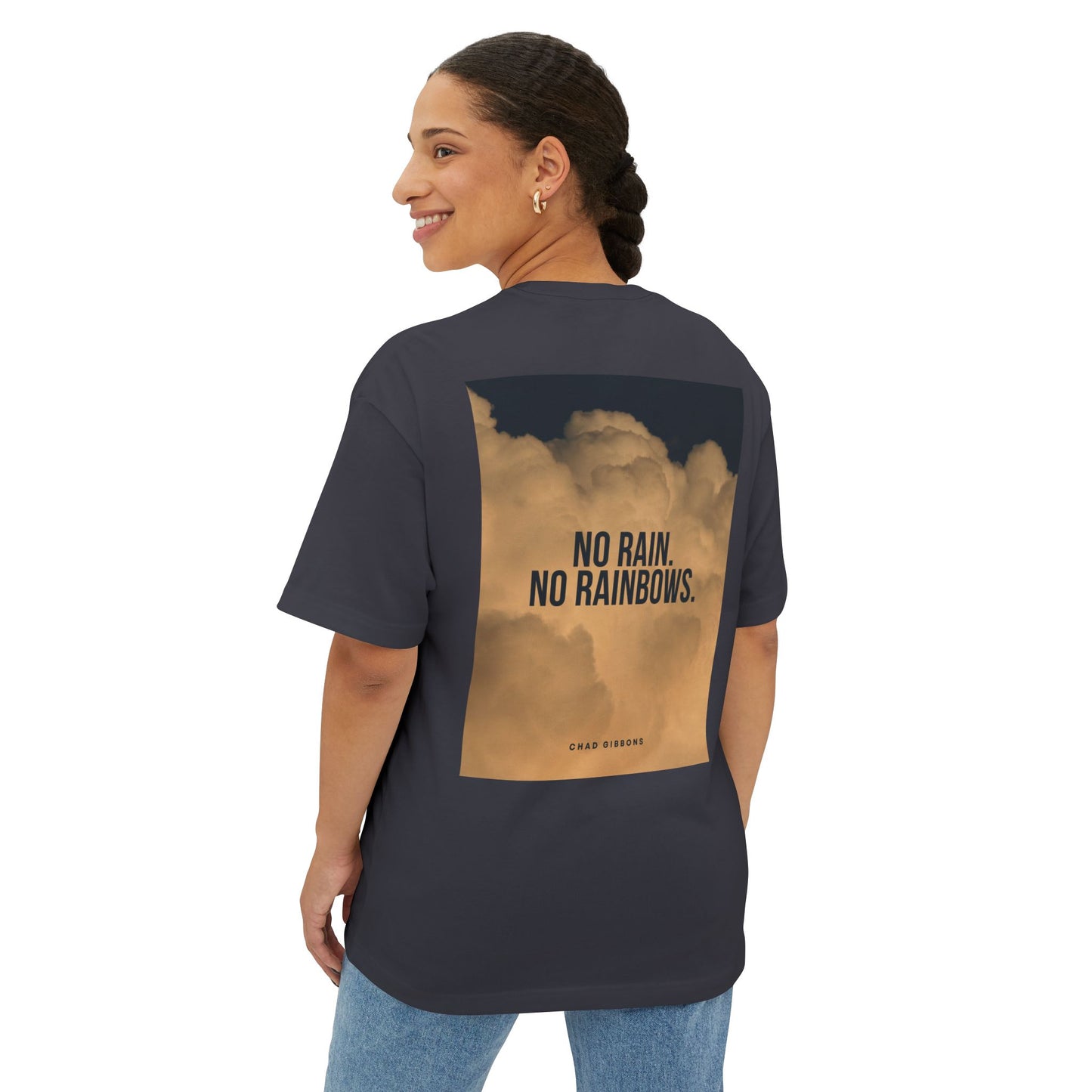 Unisex Oversized Boxy Tee with Inspirational Messages - Perfect for Casual Wear, Gifts, and Self-Expression