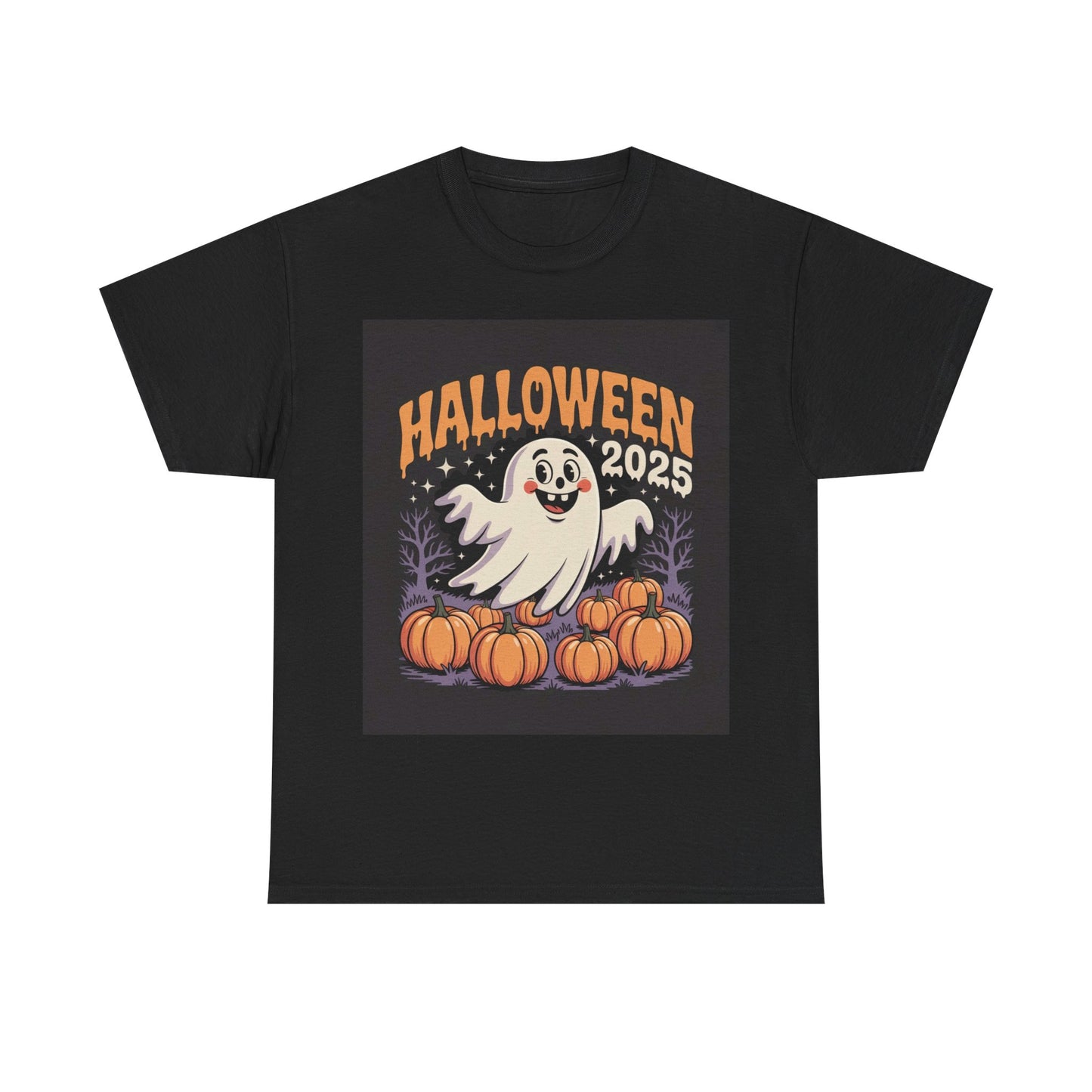 Halloween Ghost Unisex Tee - Celebrate with Style, Perfect for Parties, Fall Festivities, and Carving Pumpkins