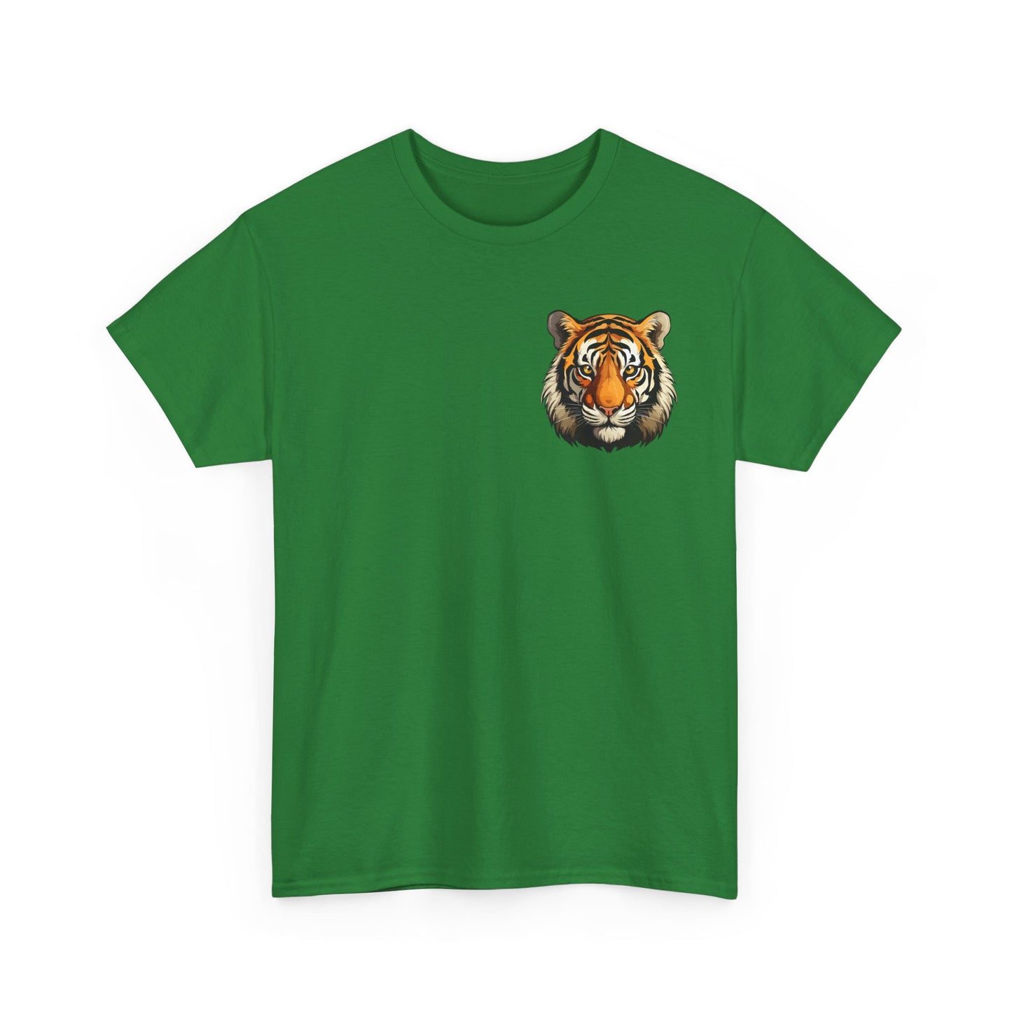 Fierce Tiger Graphic Tee, Unisex Cotton T-Shirt, Animal Lover Shirt, Wildlife Tee, Nature Enthusiast Gift