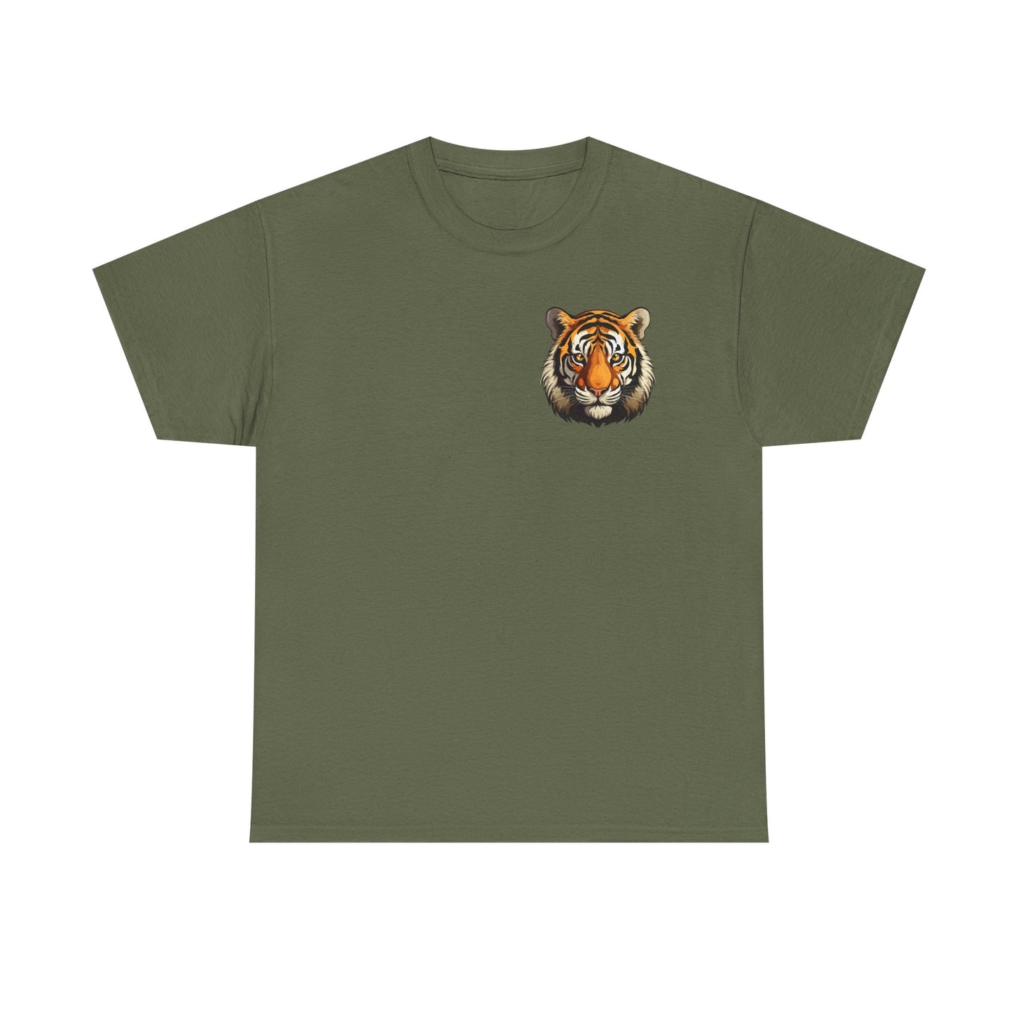Fierce Tiger Graphic Tee, Unisex Cotton T-Shirt, Animal Lover Shirt, Wildlife Tee, Nature Enthusiast Gift