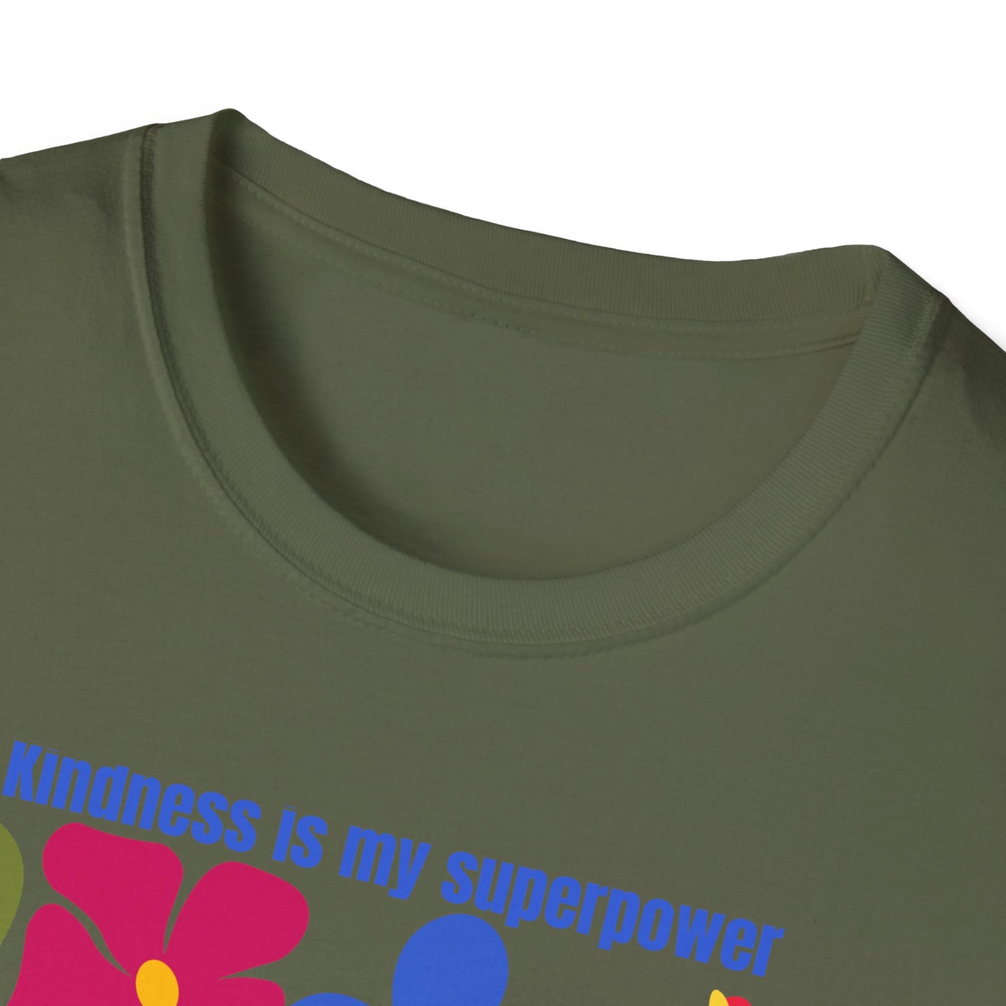Colorful Kindness Is My Superpower T-Shirt - Floral Graphic Tee, Gift for Friends, Positive Vibes Apparel, Casual Summer Top, Art [...]