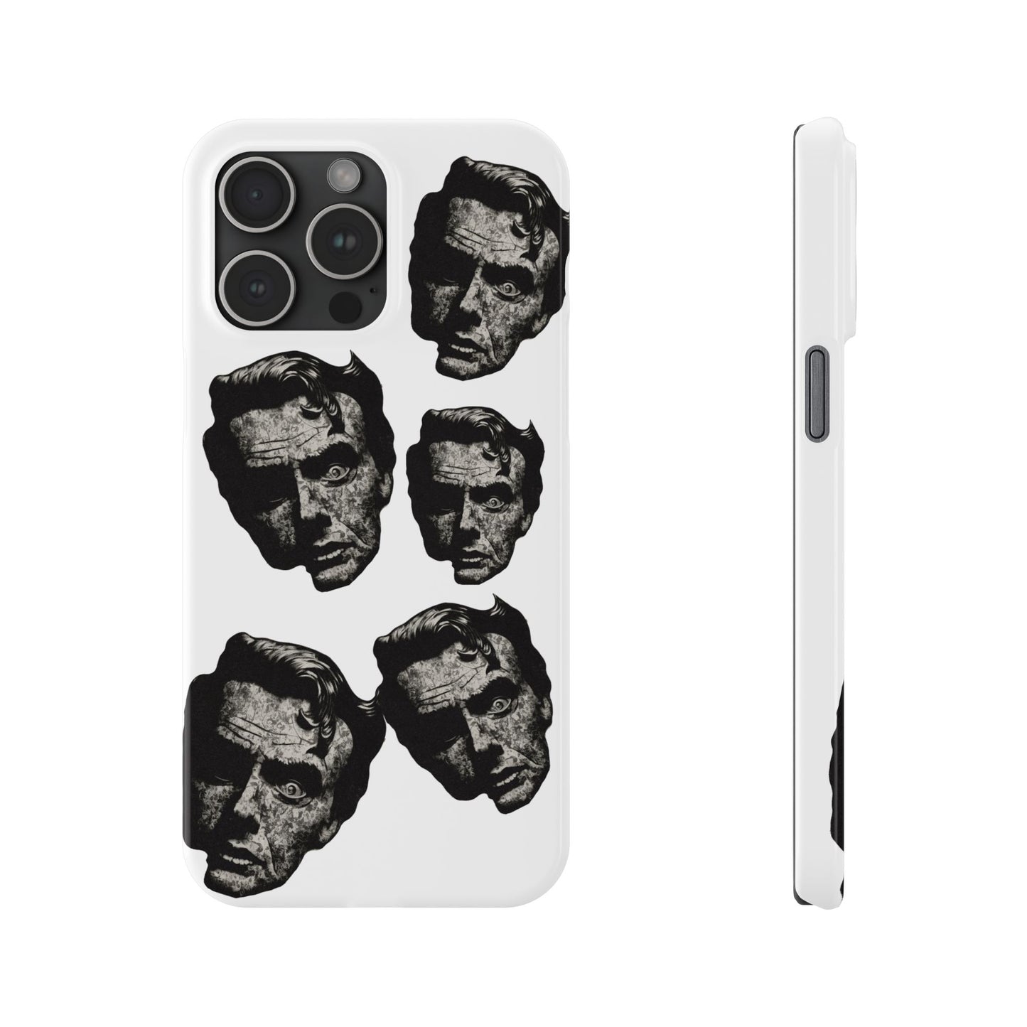 Artistic Slim Phone Cases with Unique Face Design, Trendy Accessories, Gift for Art Lovers, Stylish Phone Covers, Modern Tech [...]