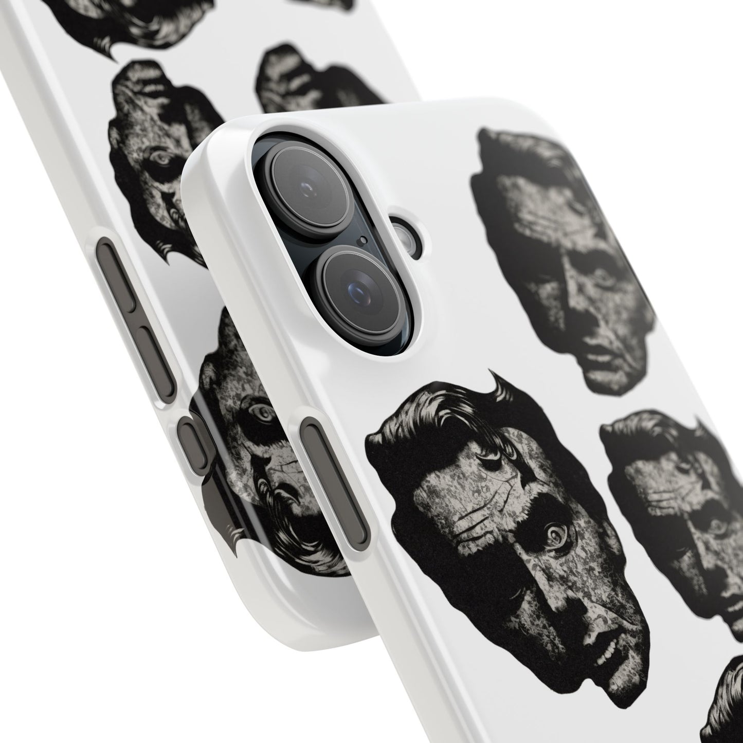 Artistic Slim Phone Cases with Unique Face Design, Trendy Accessories, Gift for Art Lovers, Stylish Phone Covers, Modern Tech [...]