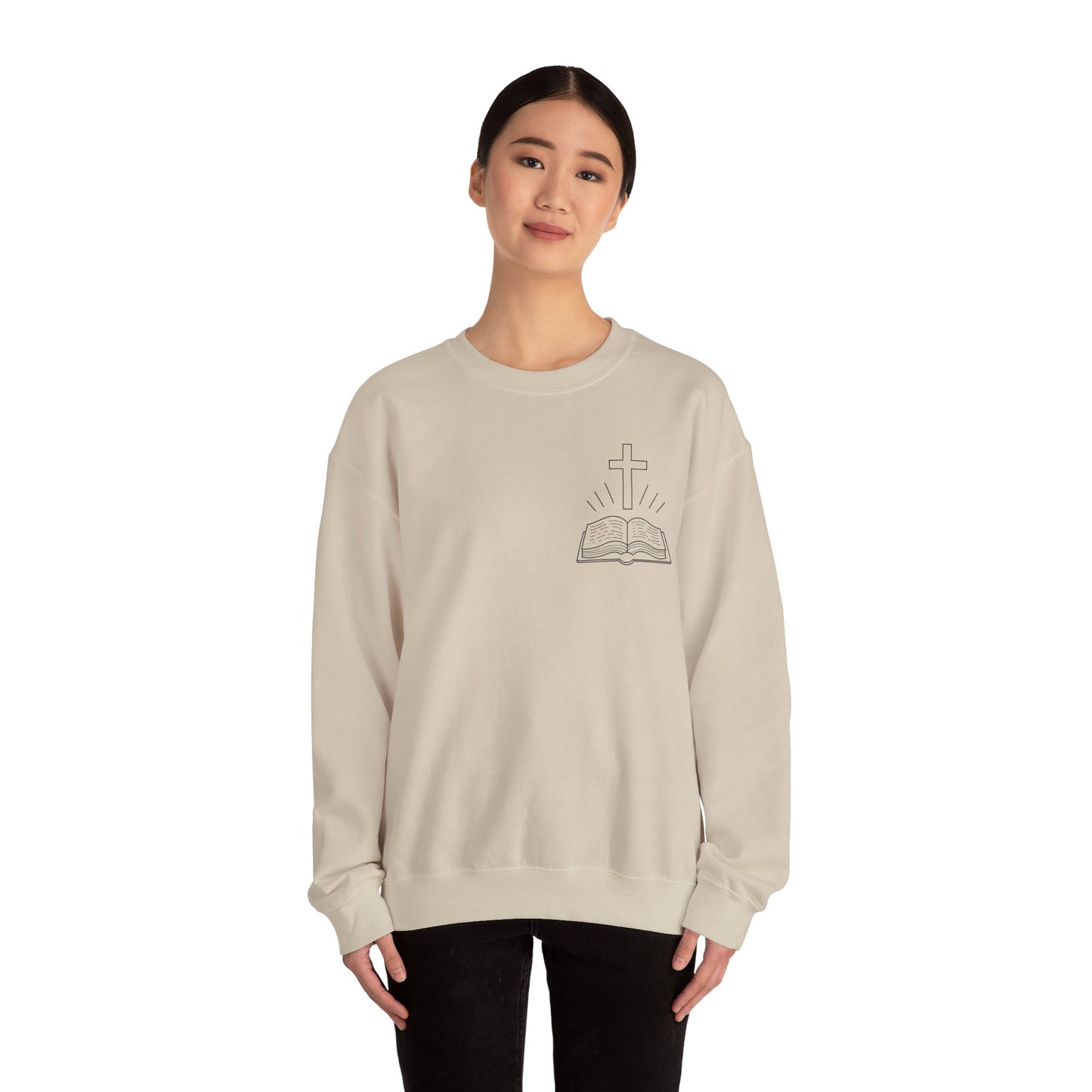 Faith-Inspired Unisex Crewneck Sweatshirt, Inspirational Sweatshirt, Religious Gift, Christian Apparel, Scripture Quote Sweatshirt, [...]