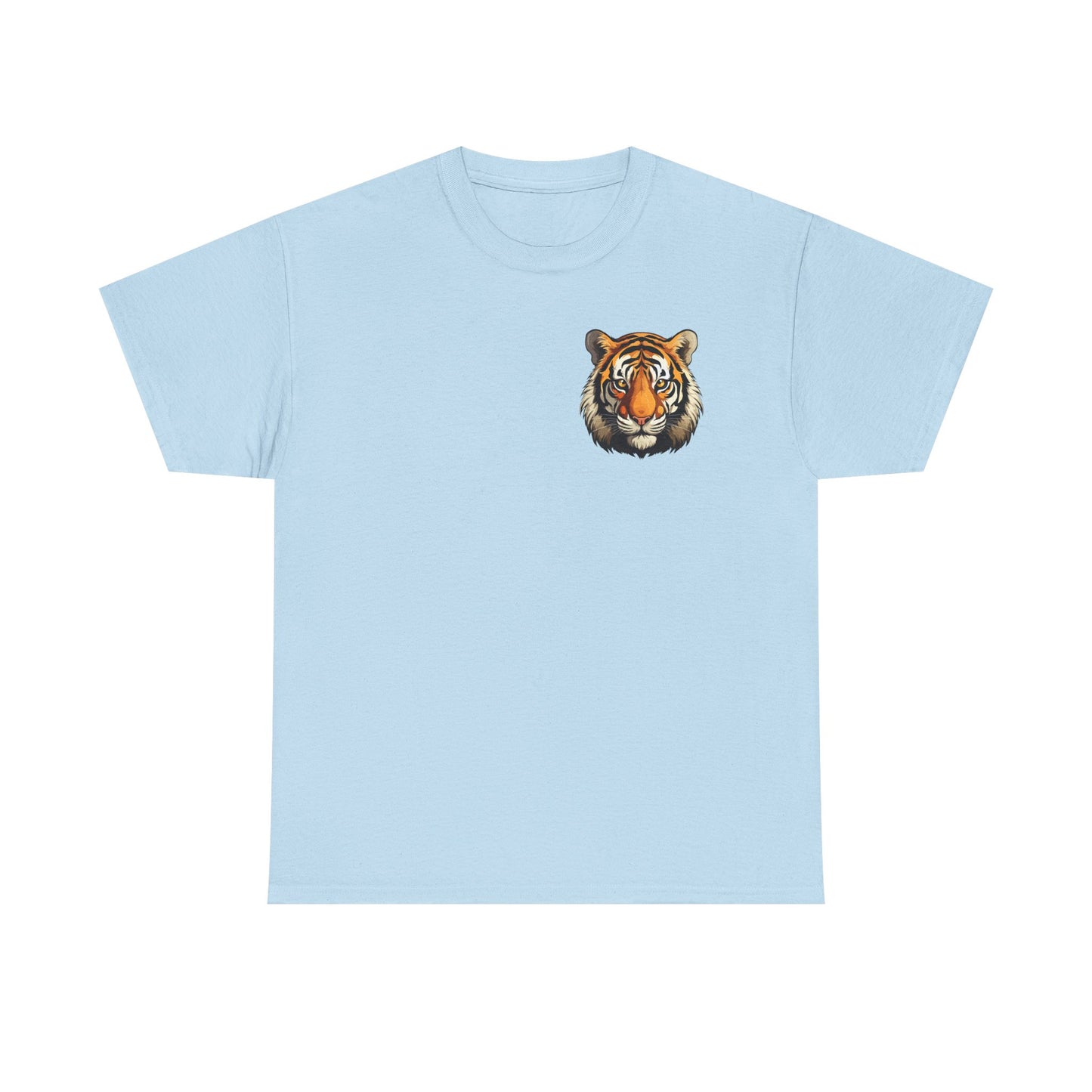 Fierce Tiger Graphic Tee, Unisex Cotton T-Shirt, Animal Lover Shirt, Wildlife Tee, Nature Enthusiast Gift
