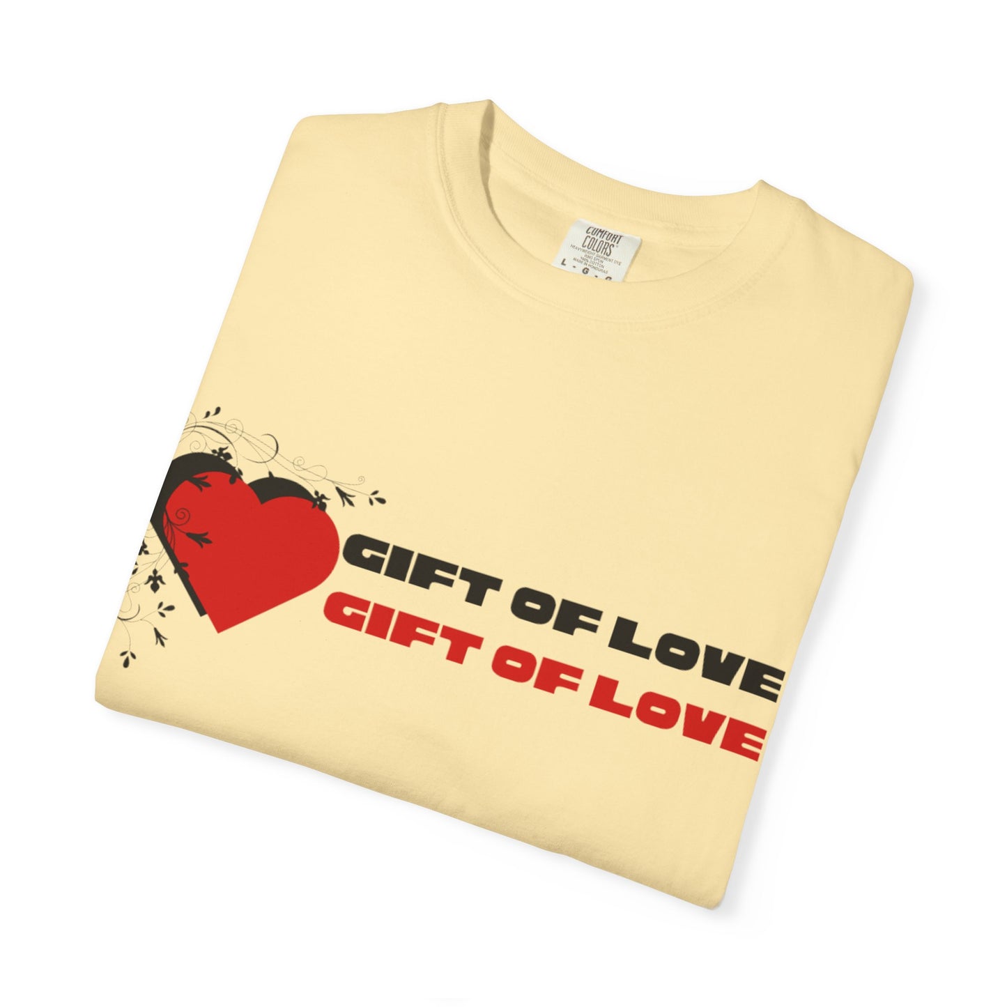 Unisex Gift of Love T-Shirt, Casual Love Tee, Heart Graphic Shirt, Valentine's Day Gift, Anniversary Apparel, Heart Print Top
