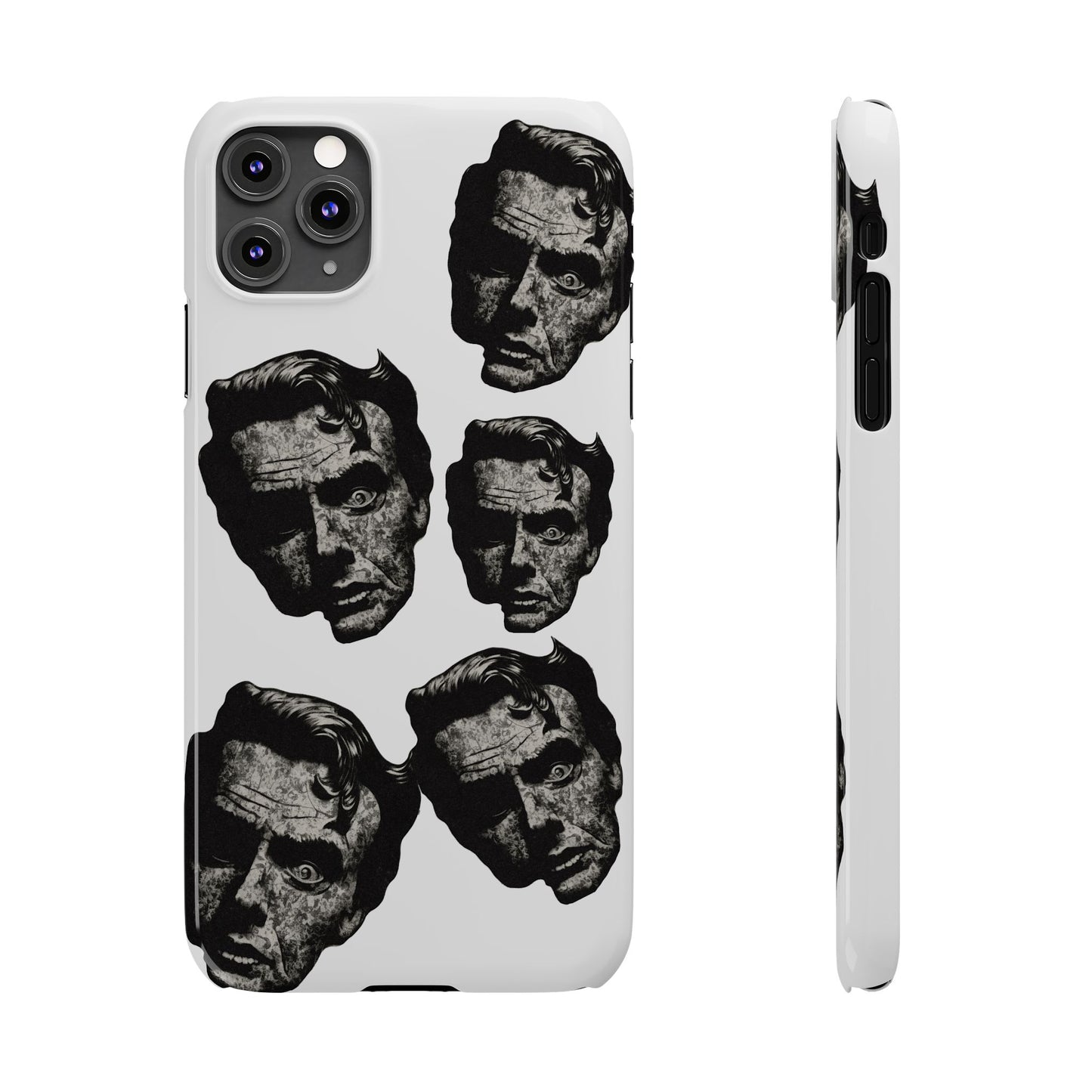 Artistic Slim Phone Cases with Unique Face Design, Trendy Accessories, Gift for Art Lovers, Stylish Phone Covers, Modern Tech [...]