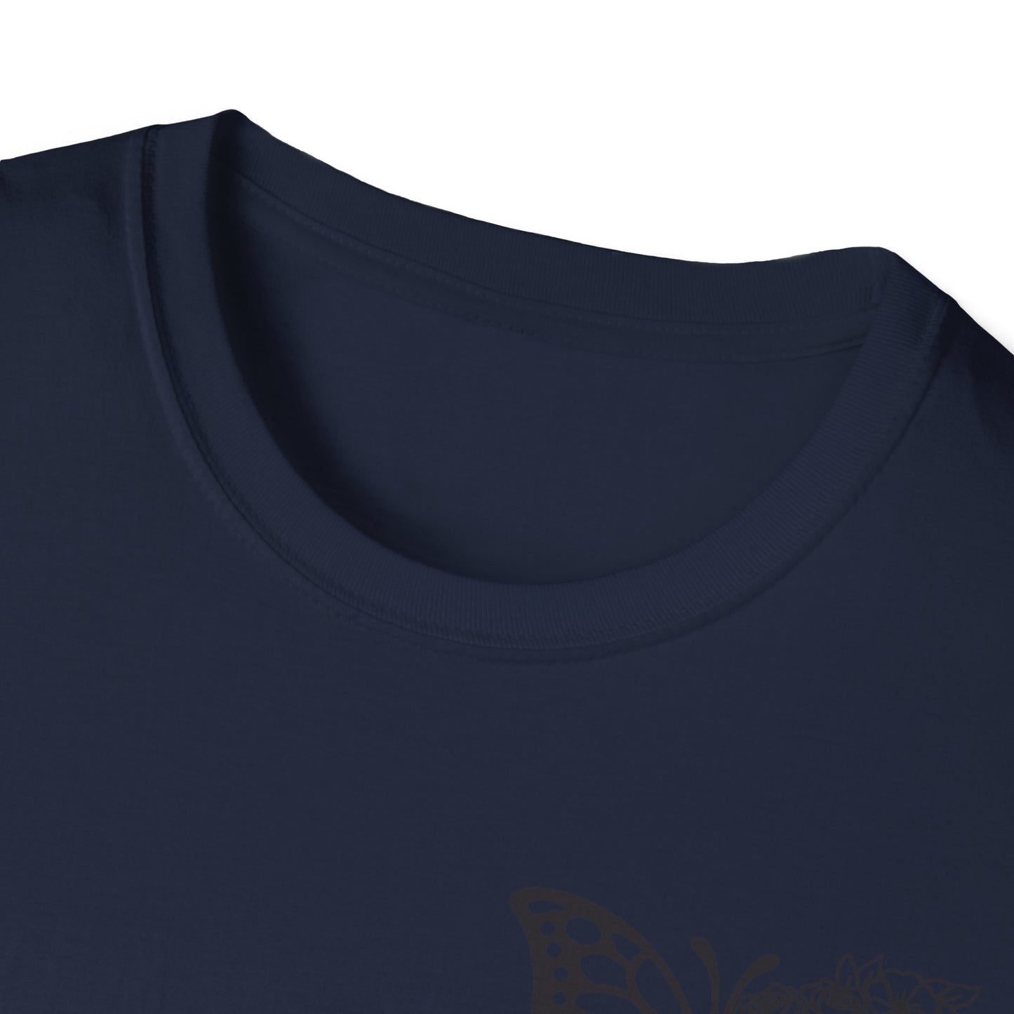 Butterfly Inspirational T-Shirt  Softstyle Tee for Nature Lovers, Casual Wear, Gift for Friends, Thoughtful Quote Shirt