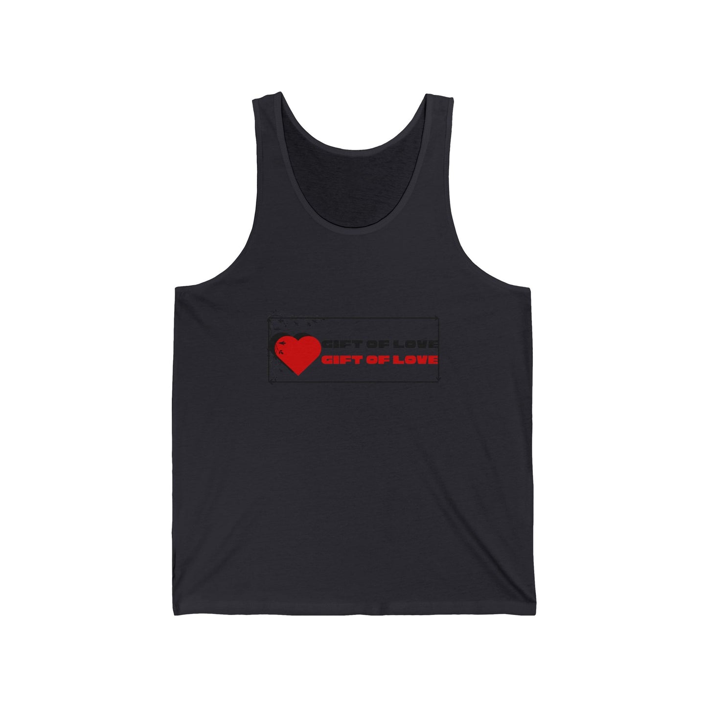 Heartfelt Gift of Love Unisex Jersey Tank - Perfect for Valentine's Day, Summer Vibes, Casual Wear, Gifts for Him/Her, Love Merchandise