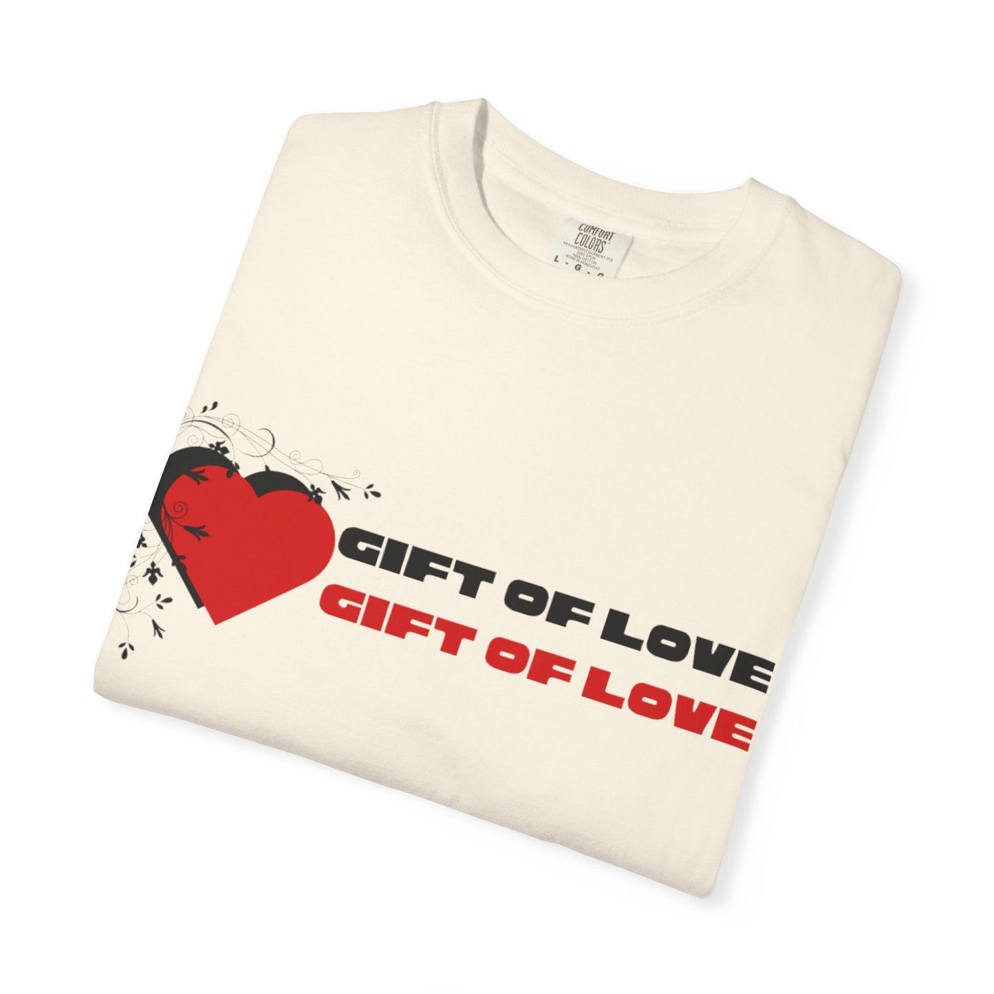 Unisex Gift of Love T-Shirt, Casual Love Tee, Heart Graphic Shirt, Valentine's Day Gift, Anniversary Apparel, Heart Print Top