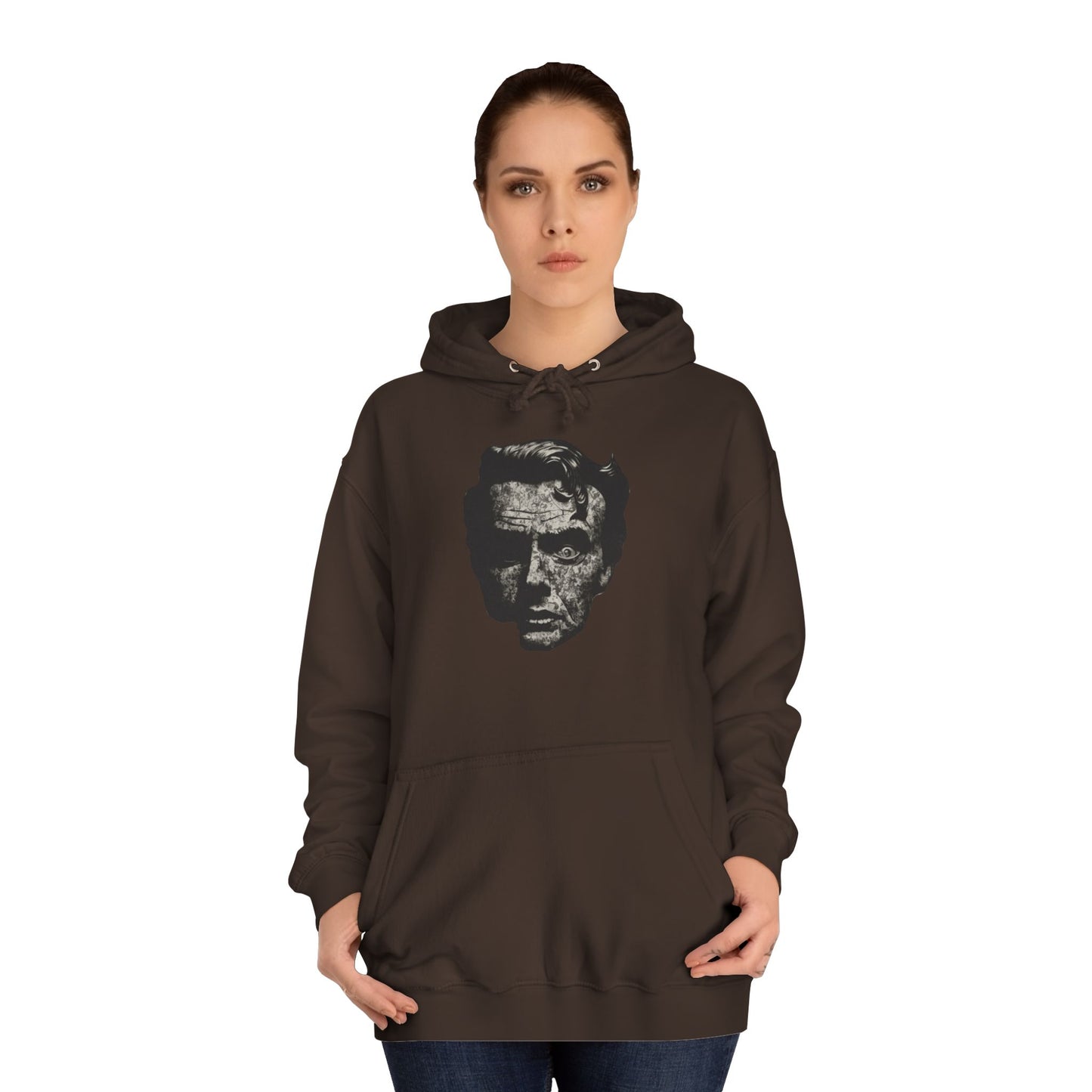 Unisex College Hoodie | Vintage Skull Design, Trendy Streetwear, Gift for Students, Cozy Outfit, Ideal for Fall