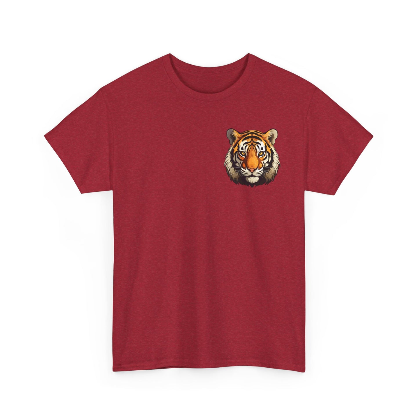 Fierce Tiger Graphic Tee, Unisex Cotton T-Shirt, Animal Lover Shirt, Wildlife Tee, Nature Enthusiast Gift