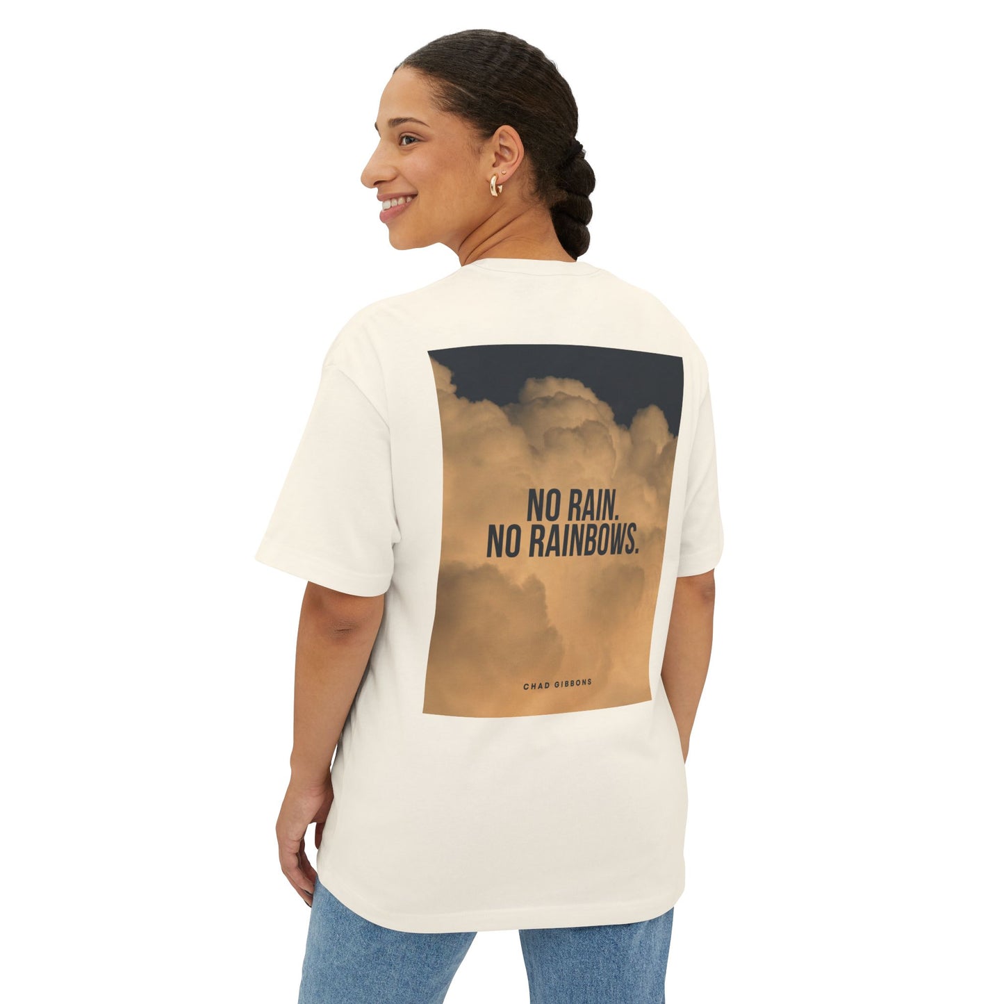 Unisex Oversized Boxy Tee with Inspirational Messages - Perfect for Casual Wear, Gifts, and Self-Expression