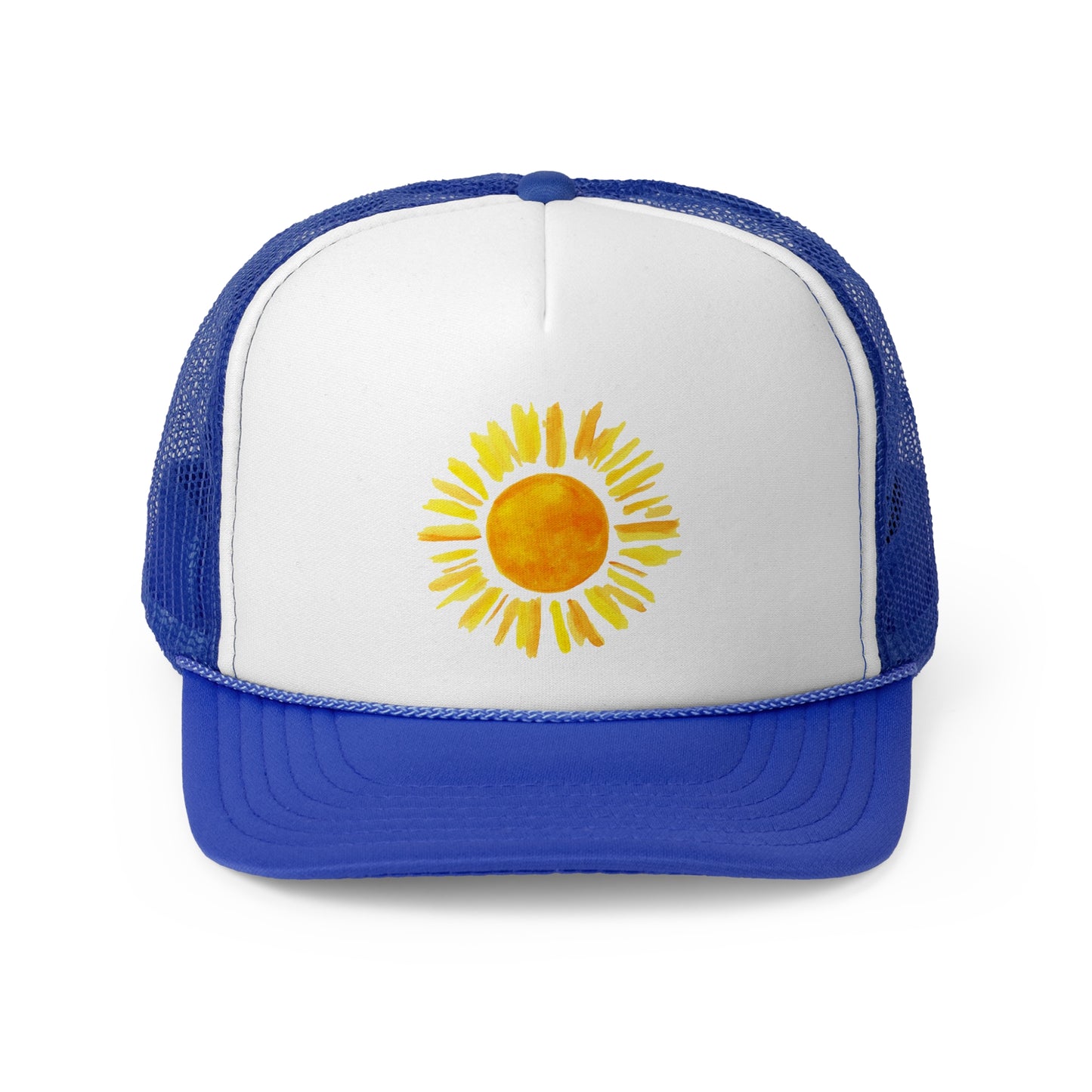 Sunny Vibes Trucker Cap | Summer Hat, Outdoor Cap, Gift for Nature Lovers, Festival Accessory, Sun-themed Cap