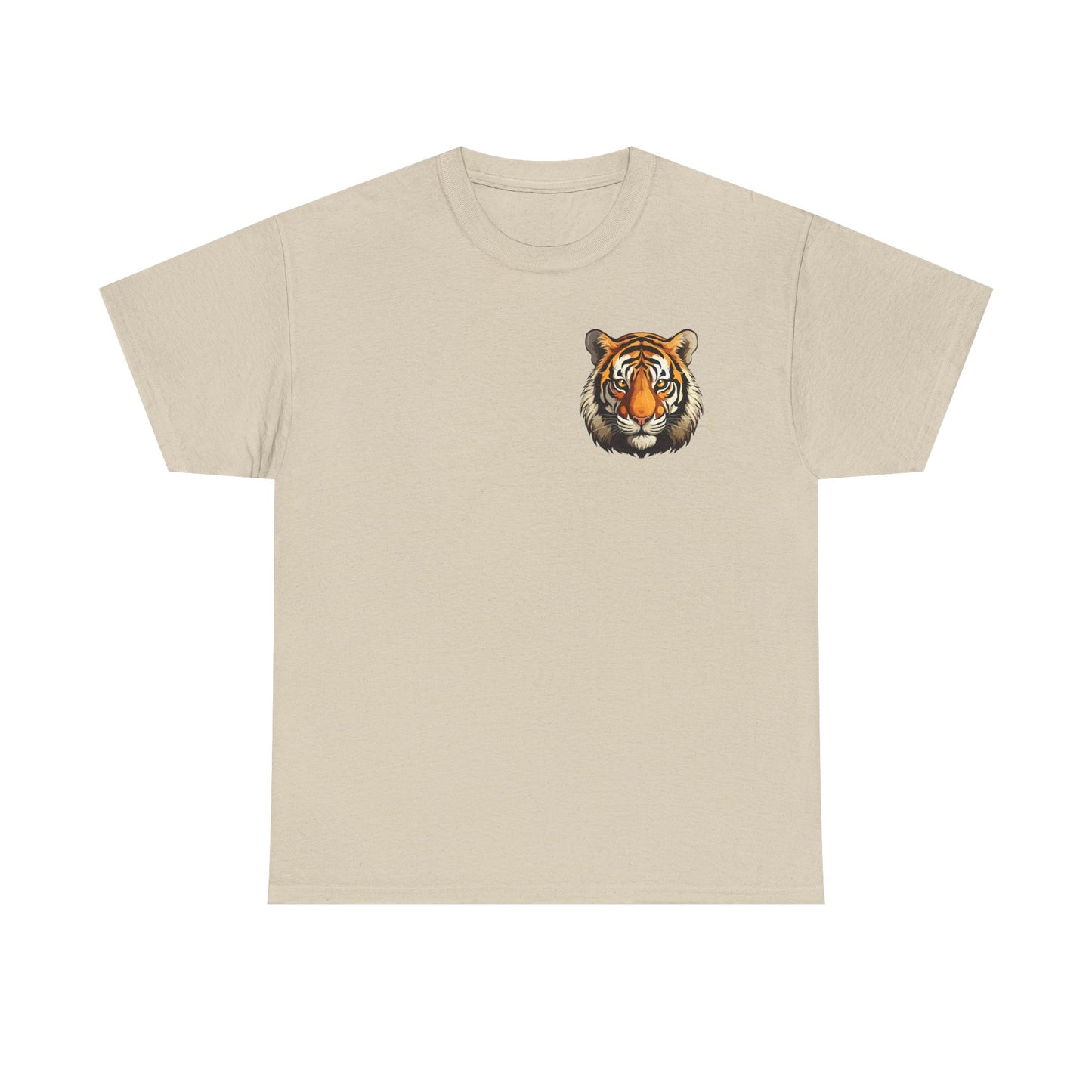 Fierce Tiger Graphic Tee, Unisex Cotton T-Shirt, Animal Lover Shirt, Wildlife Tee, Nature Enthusiast Gift