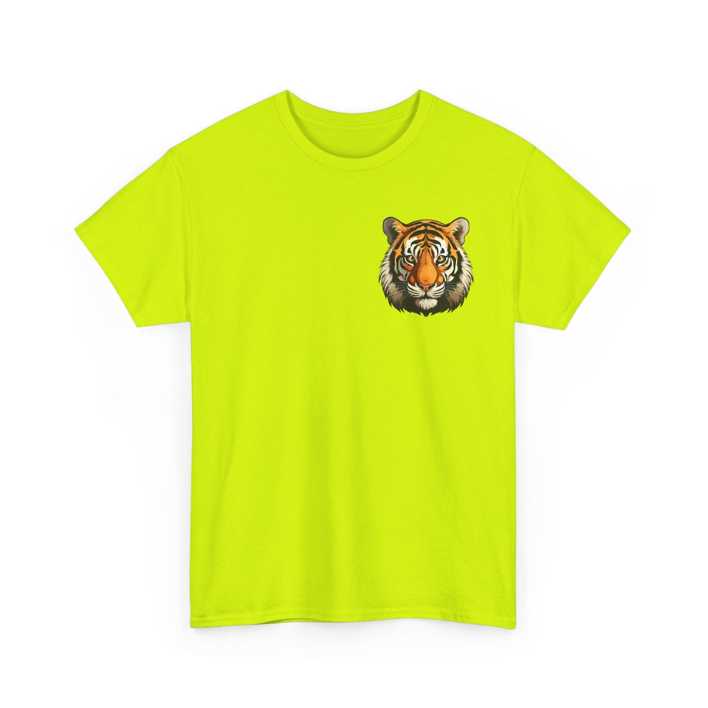 Fierce Tiger Graphic Tee, Unisex Cotton T-Shirt, Animal Lover Shirt, Wildlife Tee, Nature Enthusiast Gift