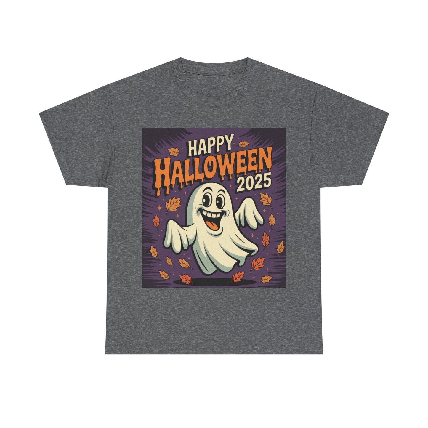 Halloween Ghost Unisex Cotton Tee, Spooky Shirt, Fall Fashion, Party Apparel, Halloween 2025, Pumpkin Costume Top