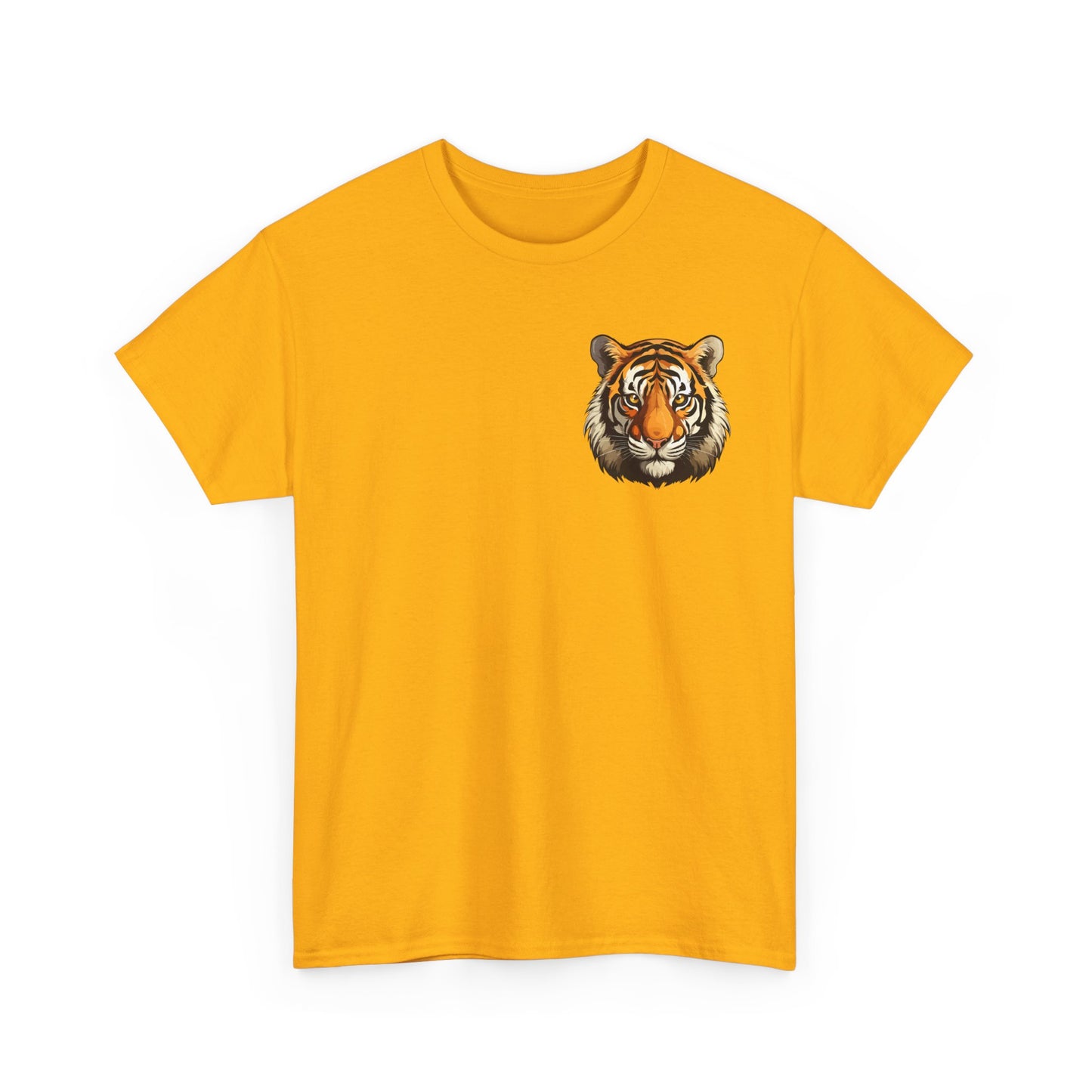 Fierce Tiger Graphic Tee, Unisex Cotton T-Shirt, Animal Lover Shirt, Wildlife Tee, Nature Enthusiast Gift