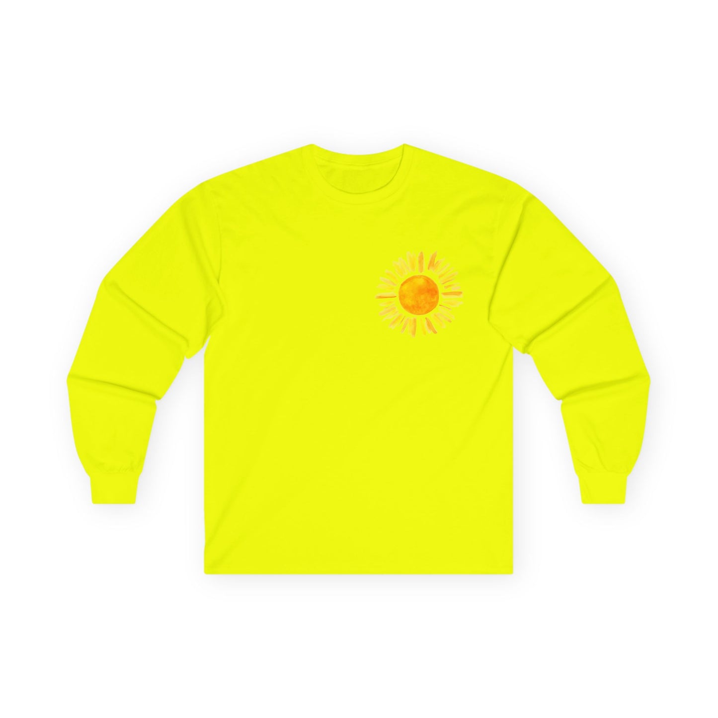 Sunrise Flamingo Long Sleeve Tee, Vacation Shirt, Casual Outfit, Summer Apparel, Gift for Beach Lovers, Graphic Tee, Relaxed Fit