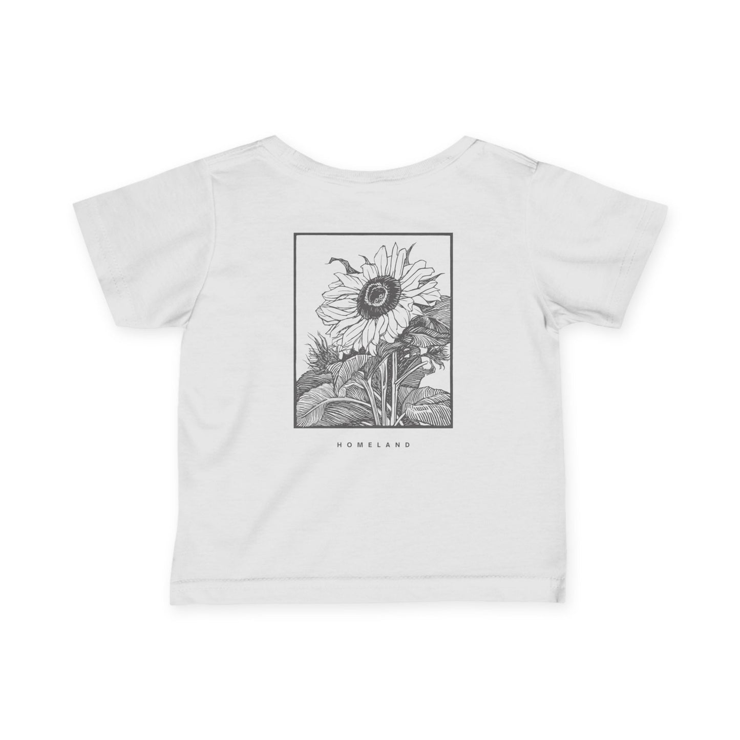 Sunflower Infant Tee, Baby Shirt, Toddler Outfit, Cute Gift for New Parents, Spring Fashion, Flower Design Tee