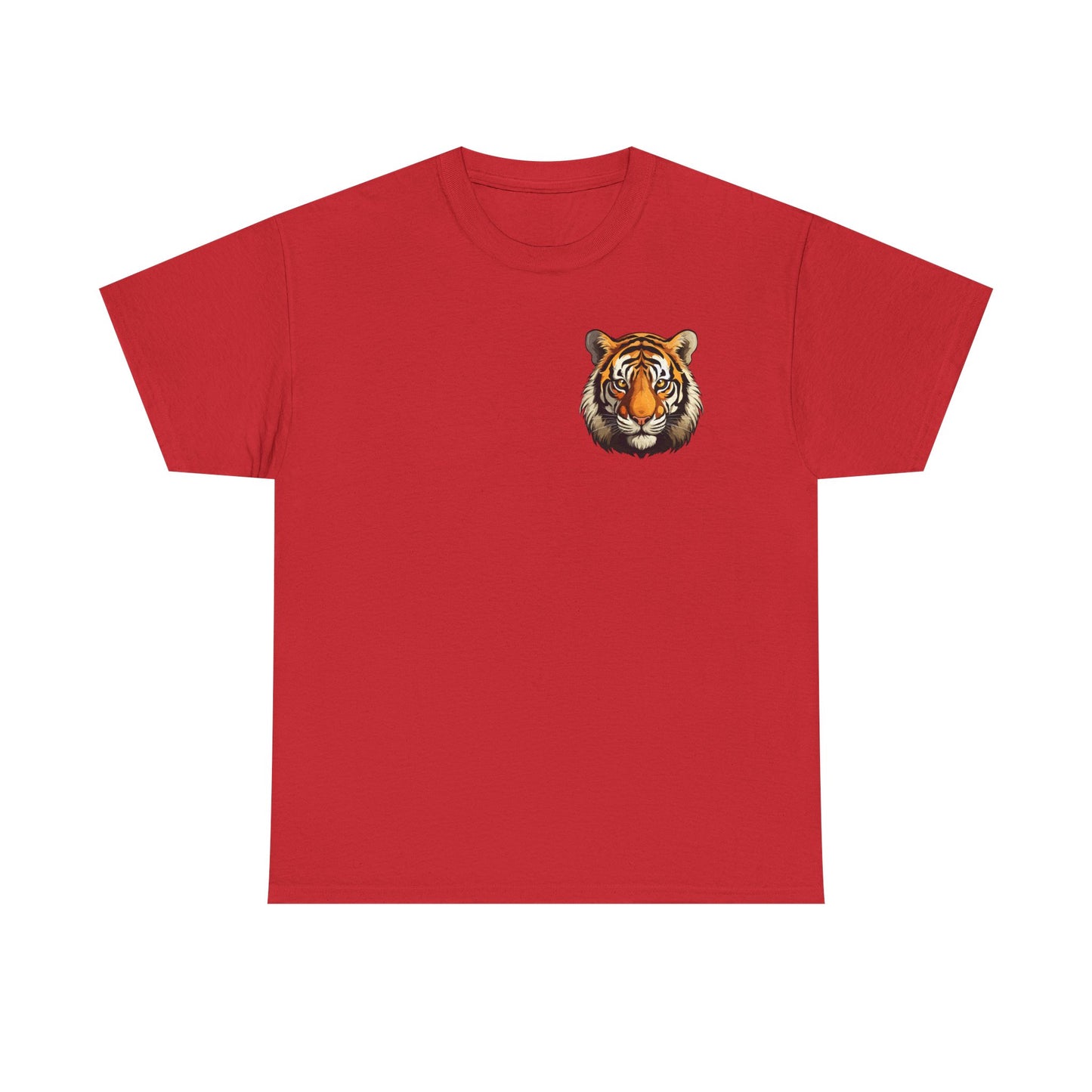 Fierce Tiger Graphic Tee, Unisex Cotton T-Shirt, Animal Lover Shirt, Wildlife Tee, Nature Enthusiast Gift